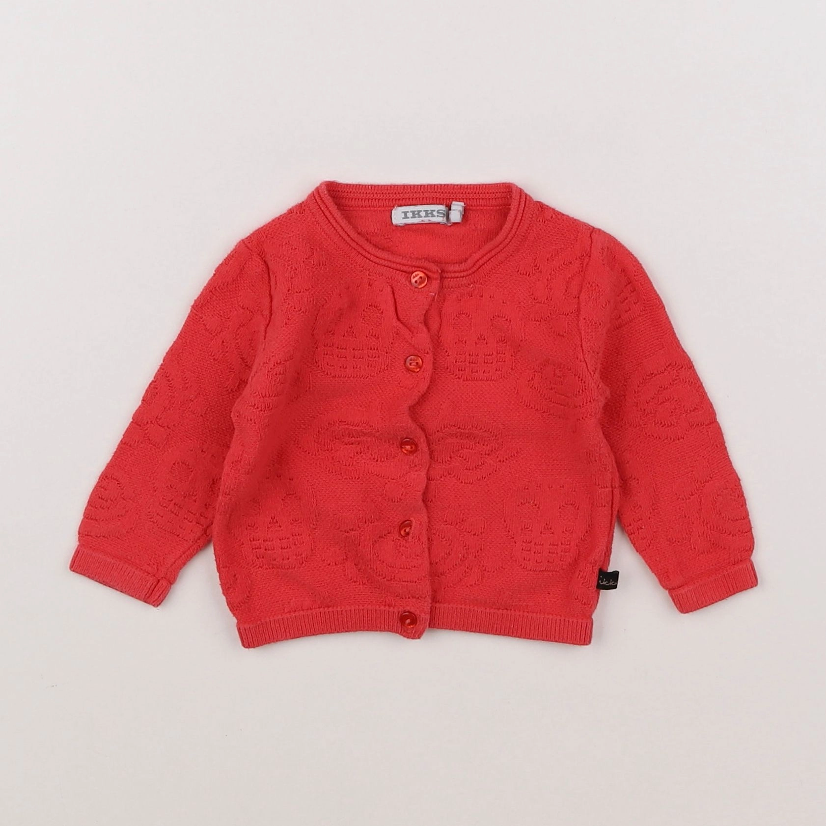 IKKS - gilet rouge - 3 mois