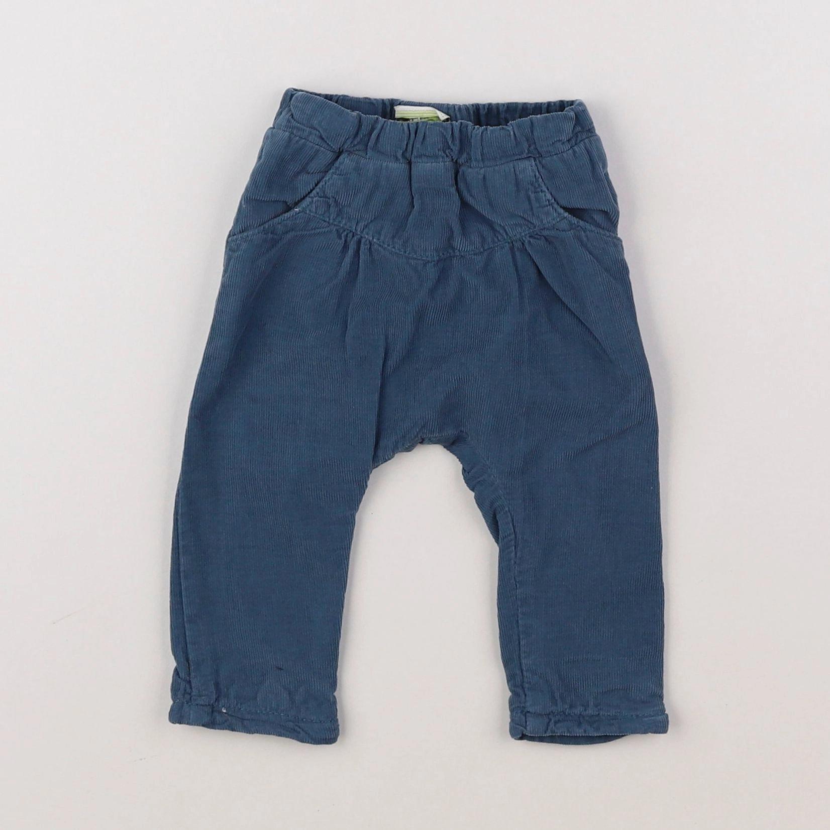 Tape à l'oeil - pantalon doublé bleu - 3 mois