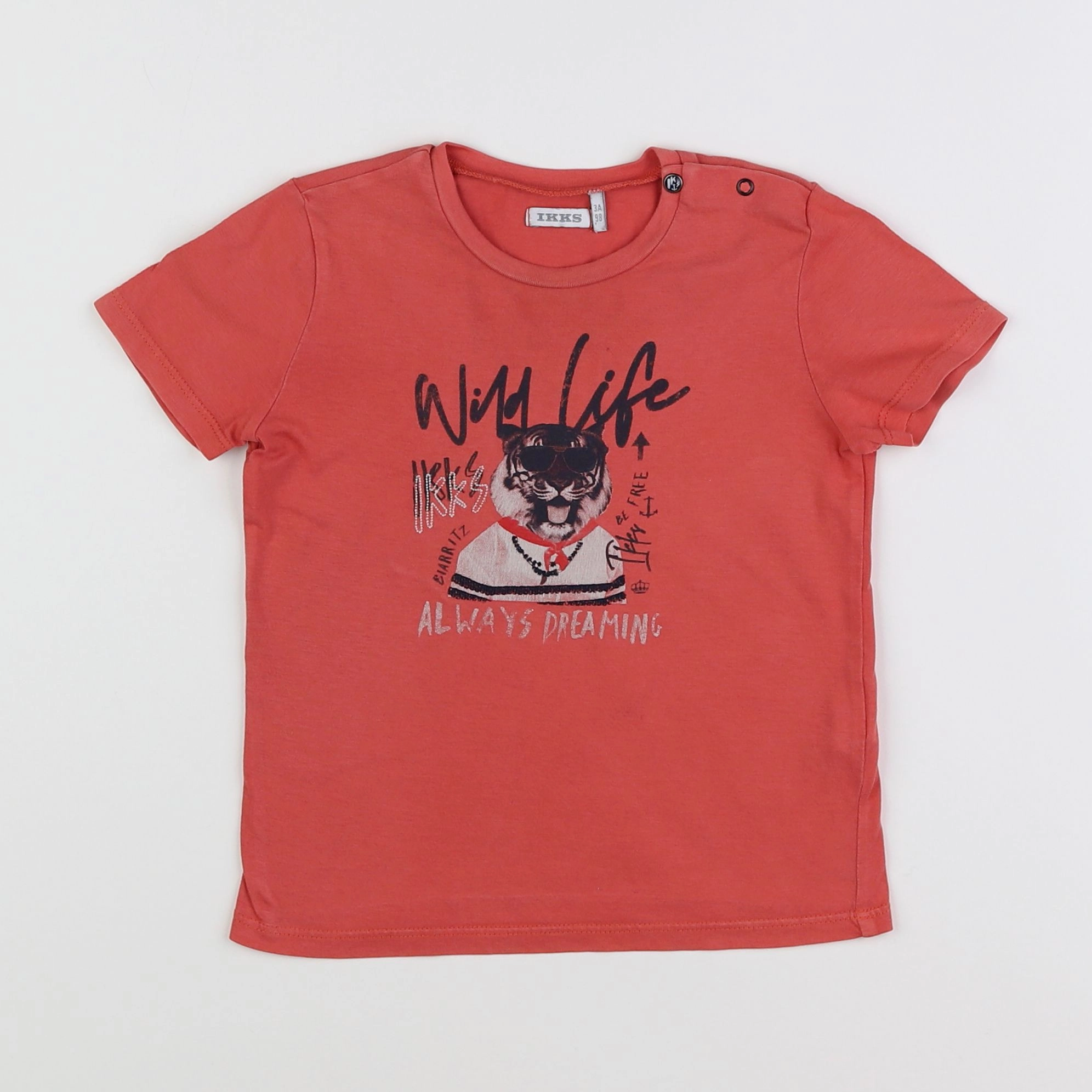 IKKS - tee-shirt rouge - 3 ans