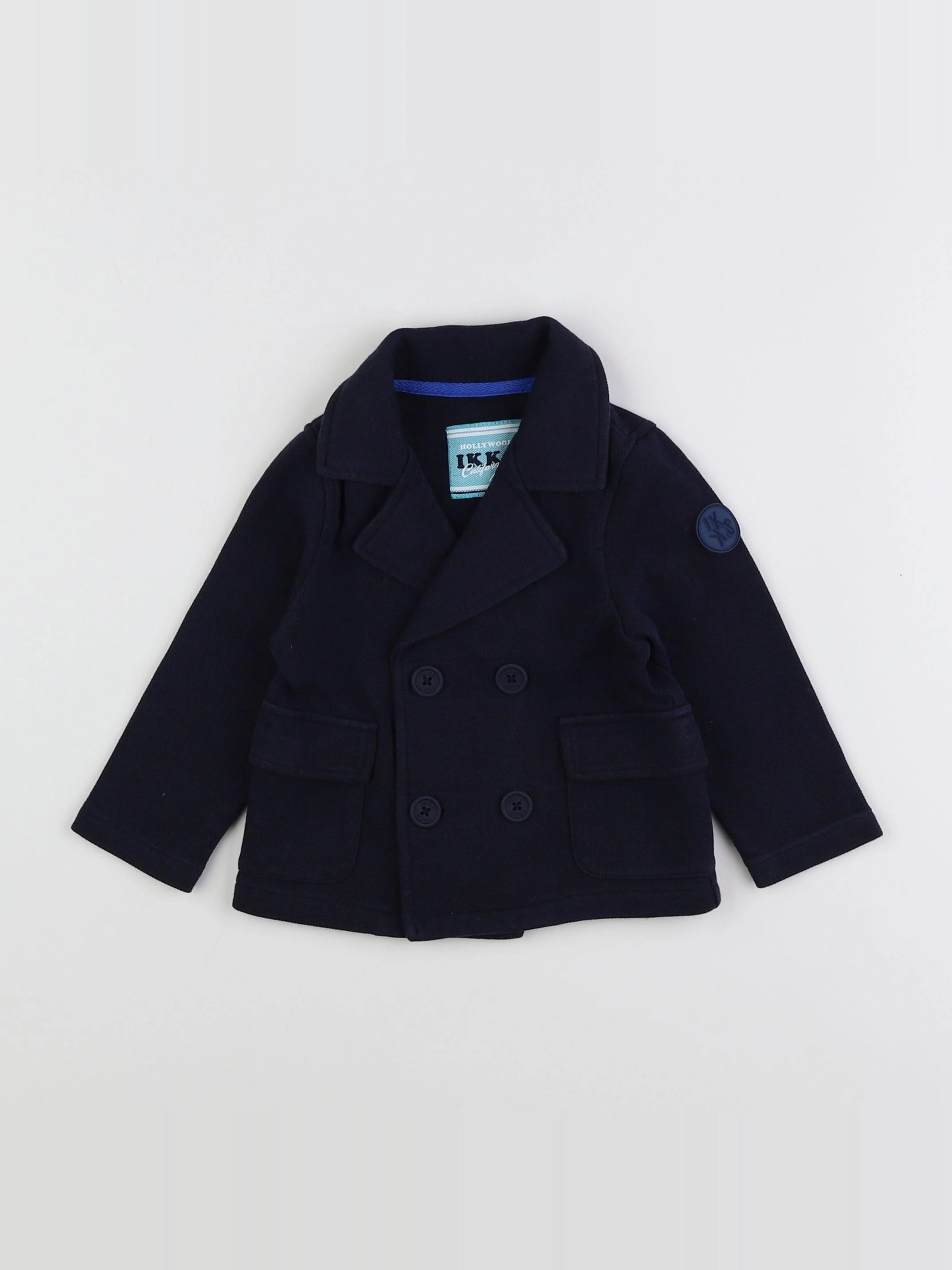 IKKS - veste imprimé au dos bleu - 18 mois