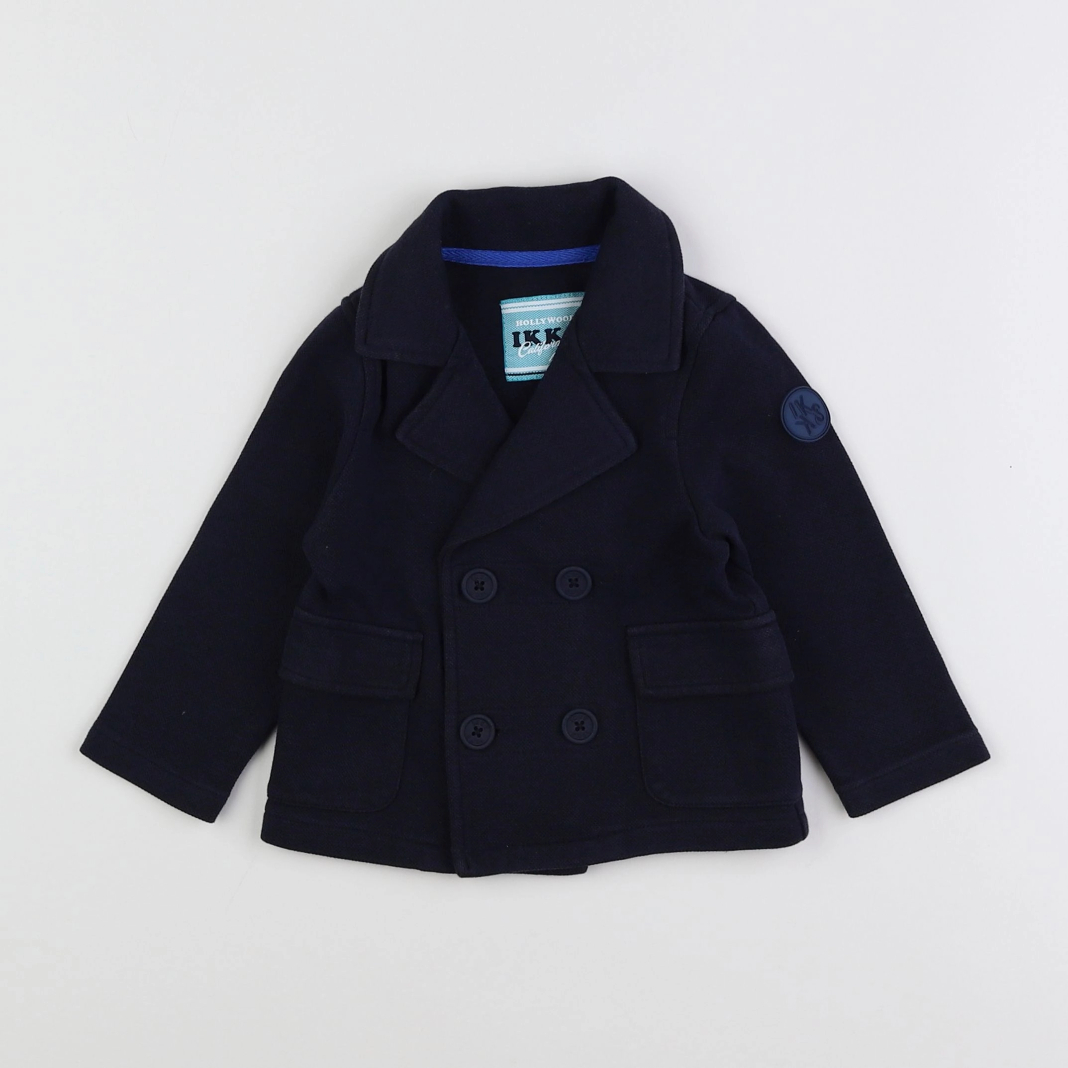 IKKS - veste imprimé au dos bleu - 18 mois