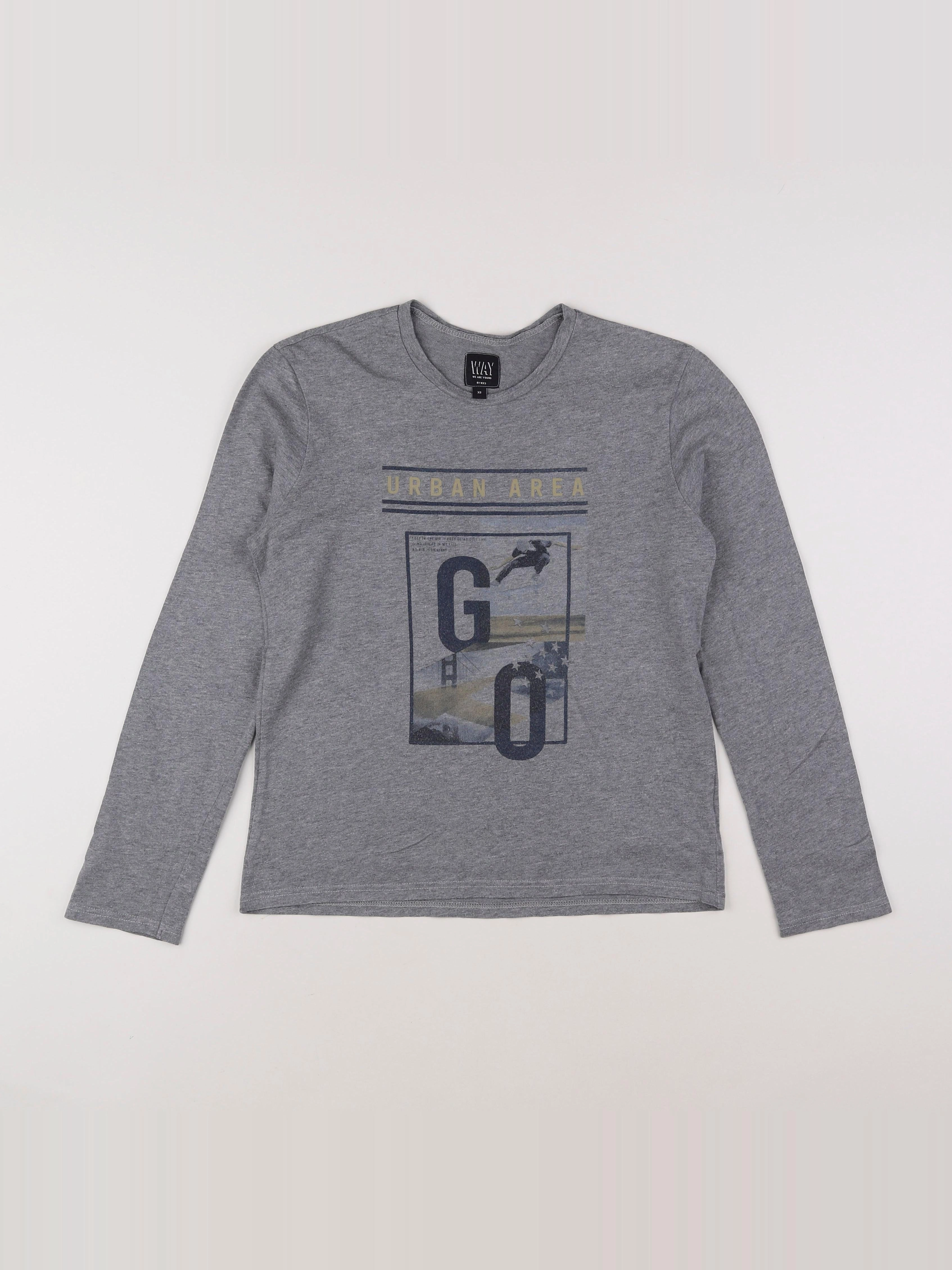 IKKS - tee-shirt gris - 12 ans
