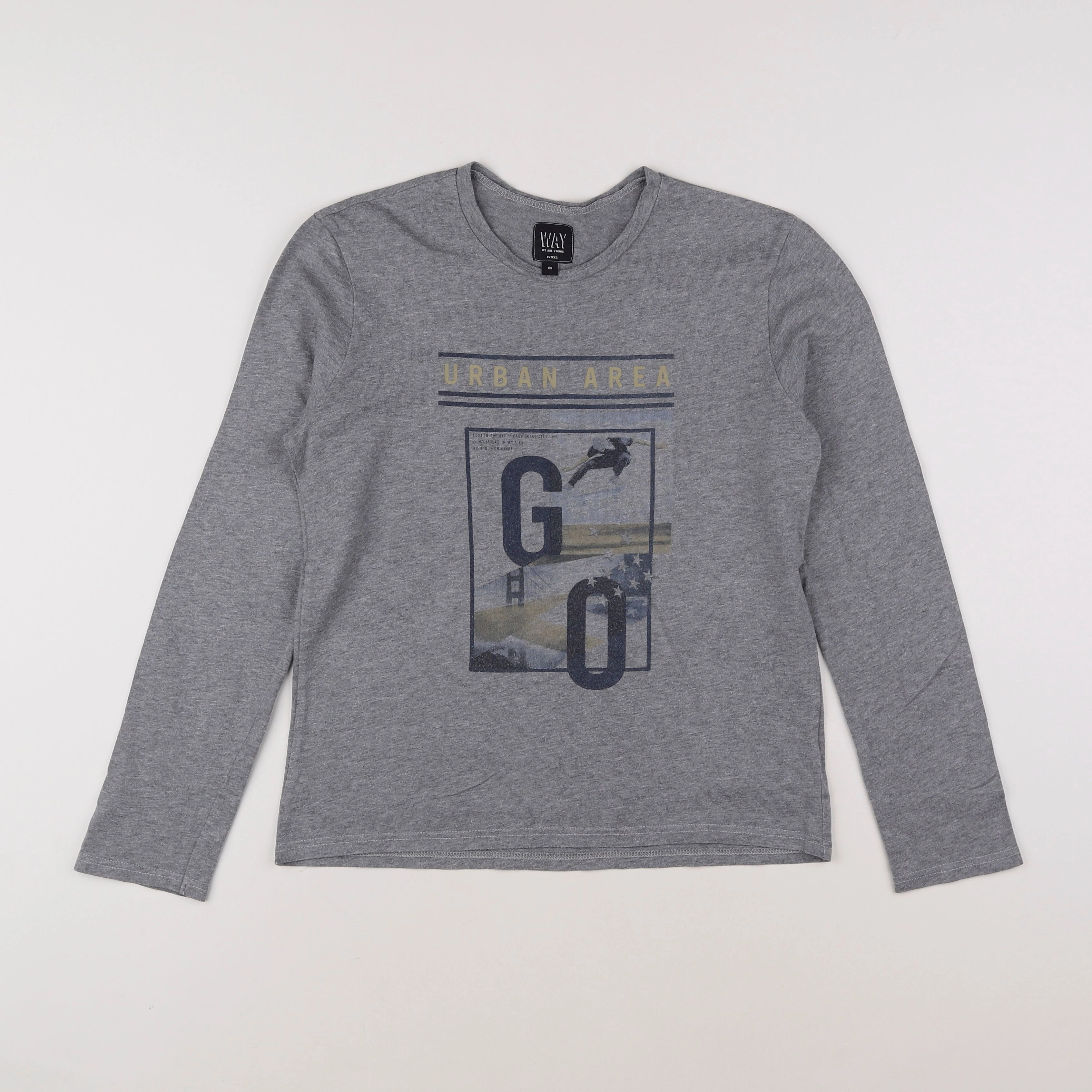 IKKS - tee-shirt gris - 12 ans