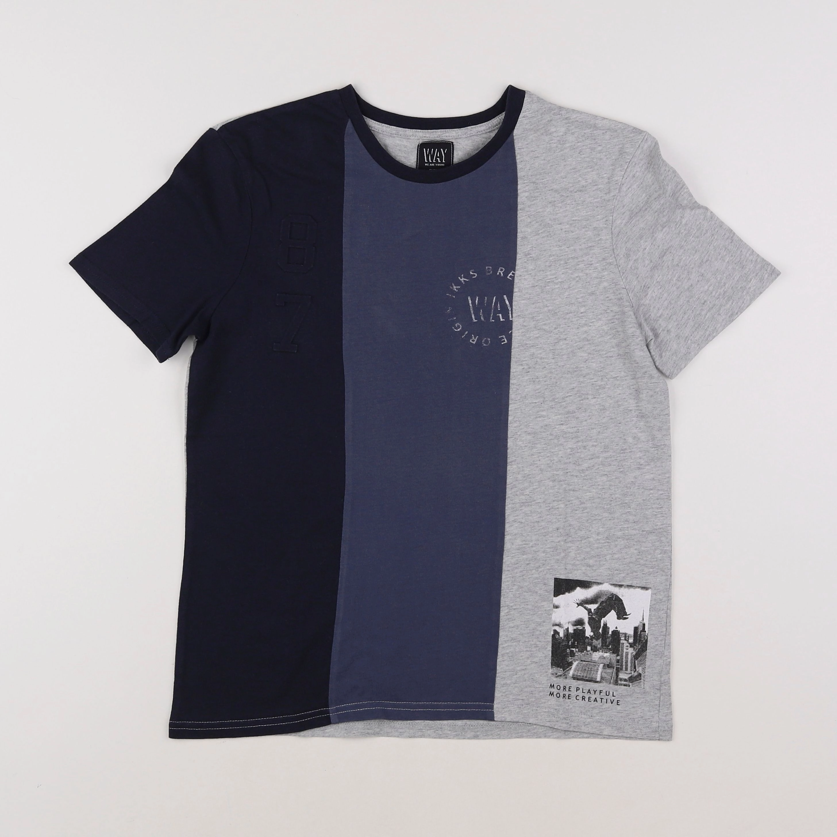 IKKS - tee-shirt gris - 14 ans