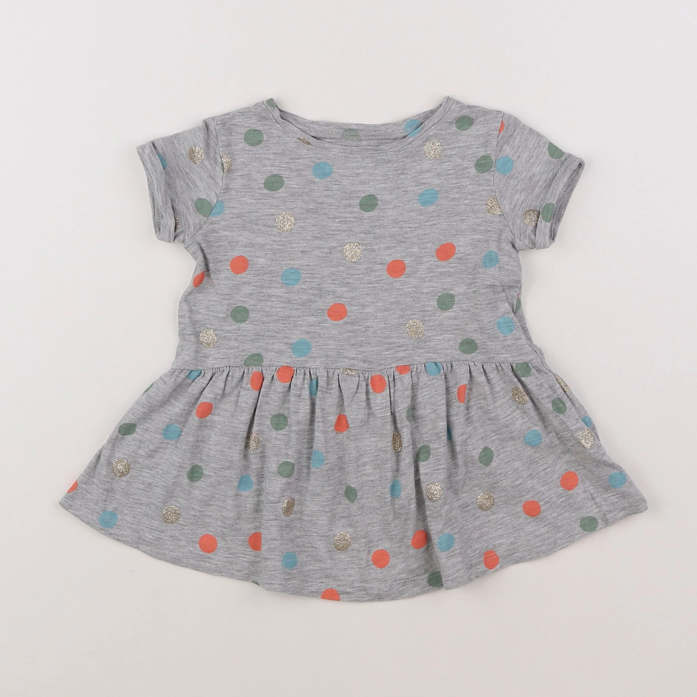 Vertbaudet - robe gris - 2 ans