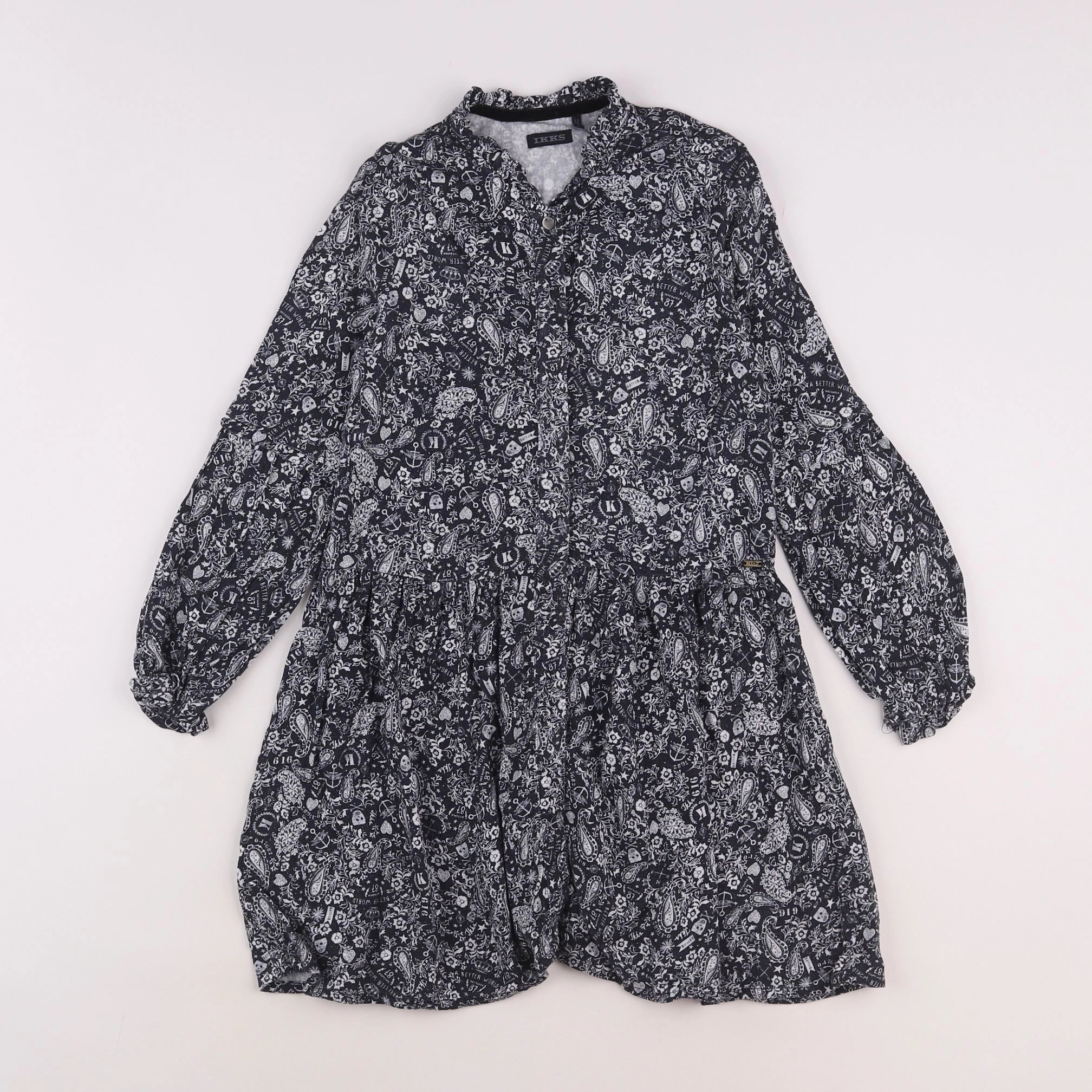 IKKS - robe noir - 6 ans