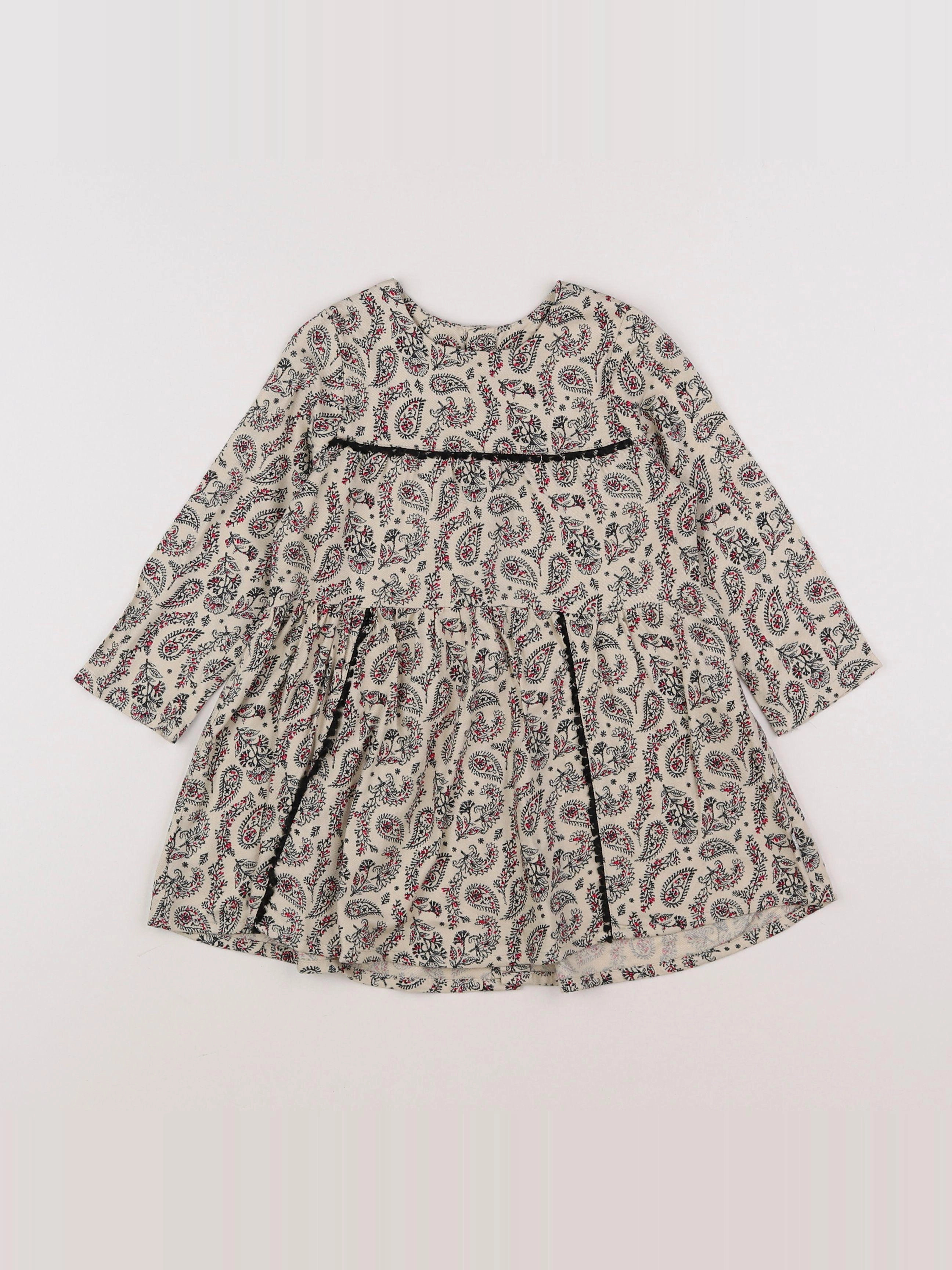 IKKS - robe beige - 2 ans