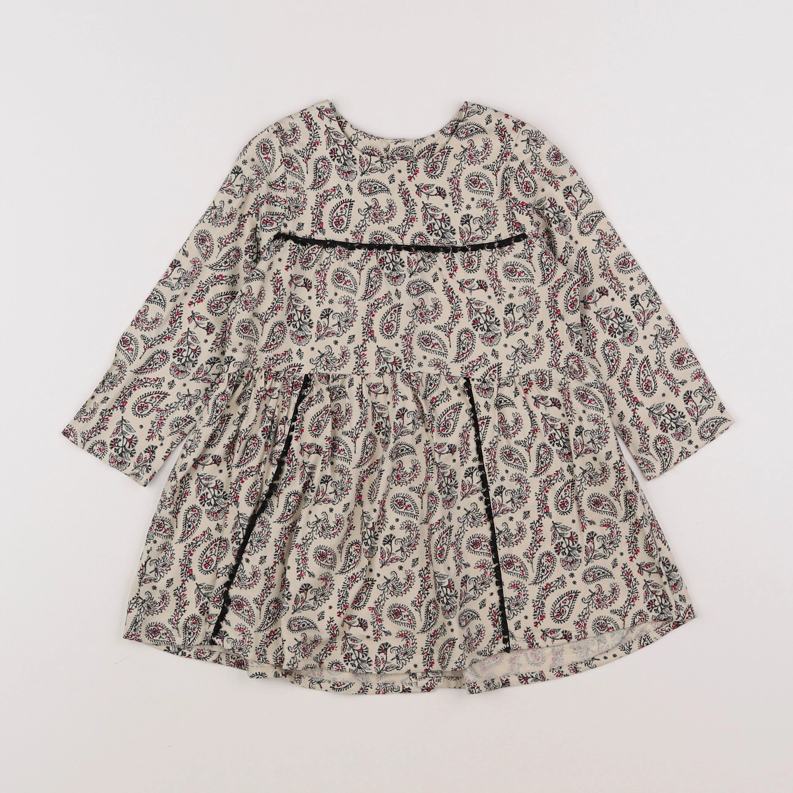 IKKS - robe beige - 2 ans