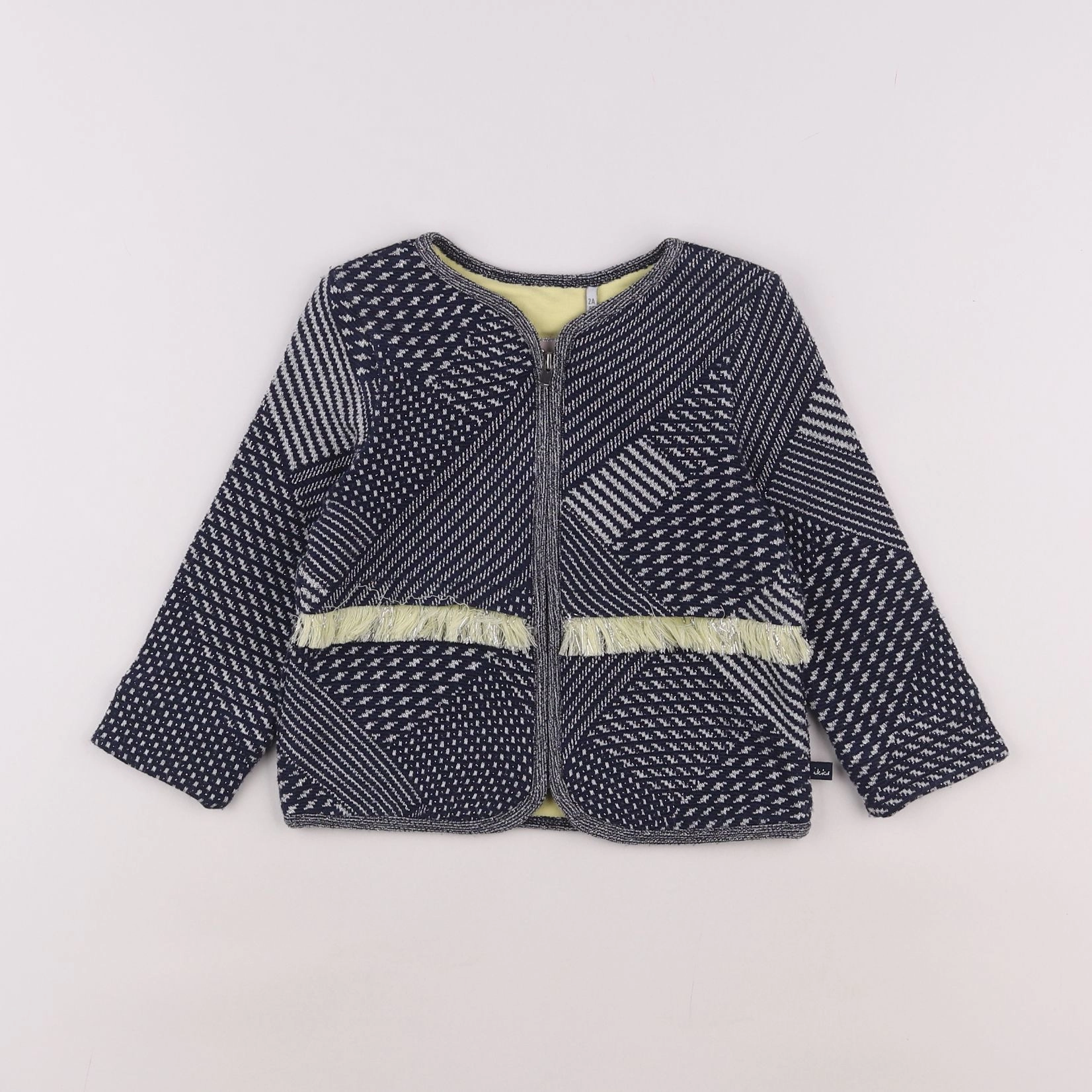 IKKS - veste bleu, jaune - 2 ans
