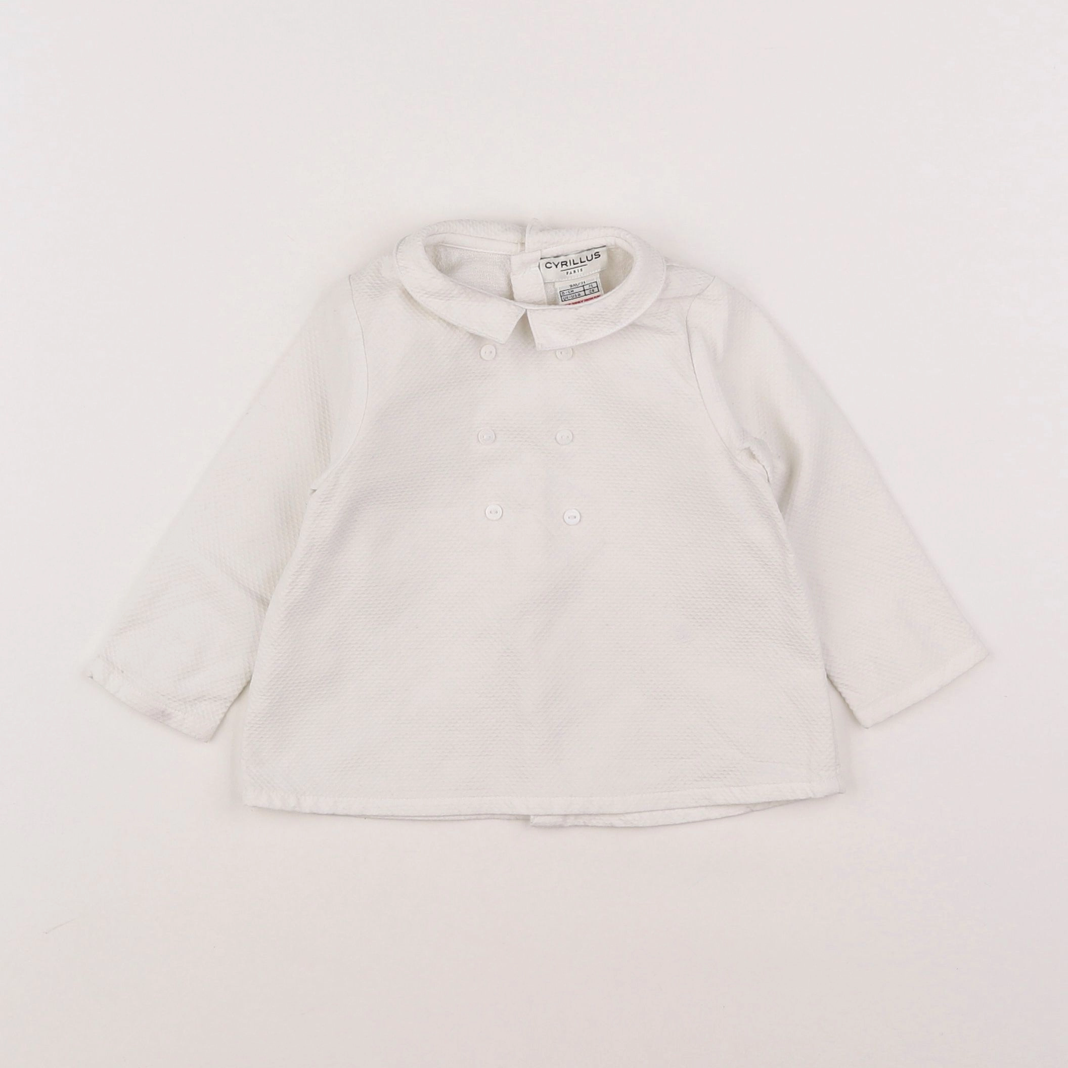 Cyrillus - blouse blanc - 9 mois