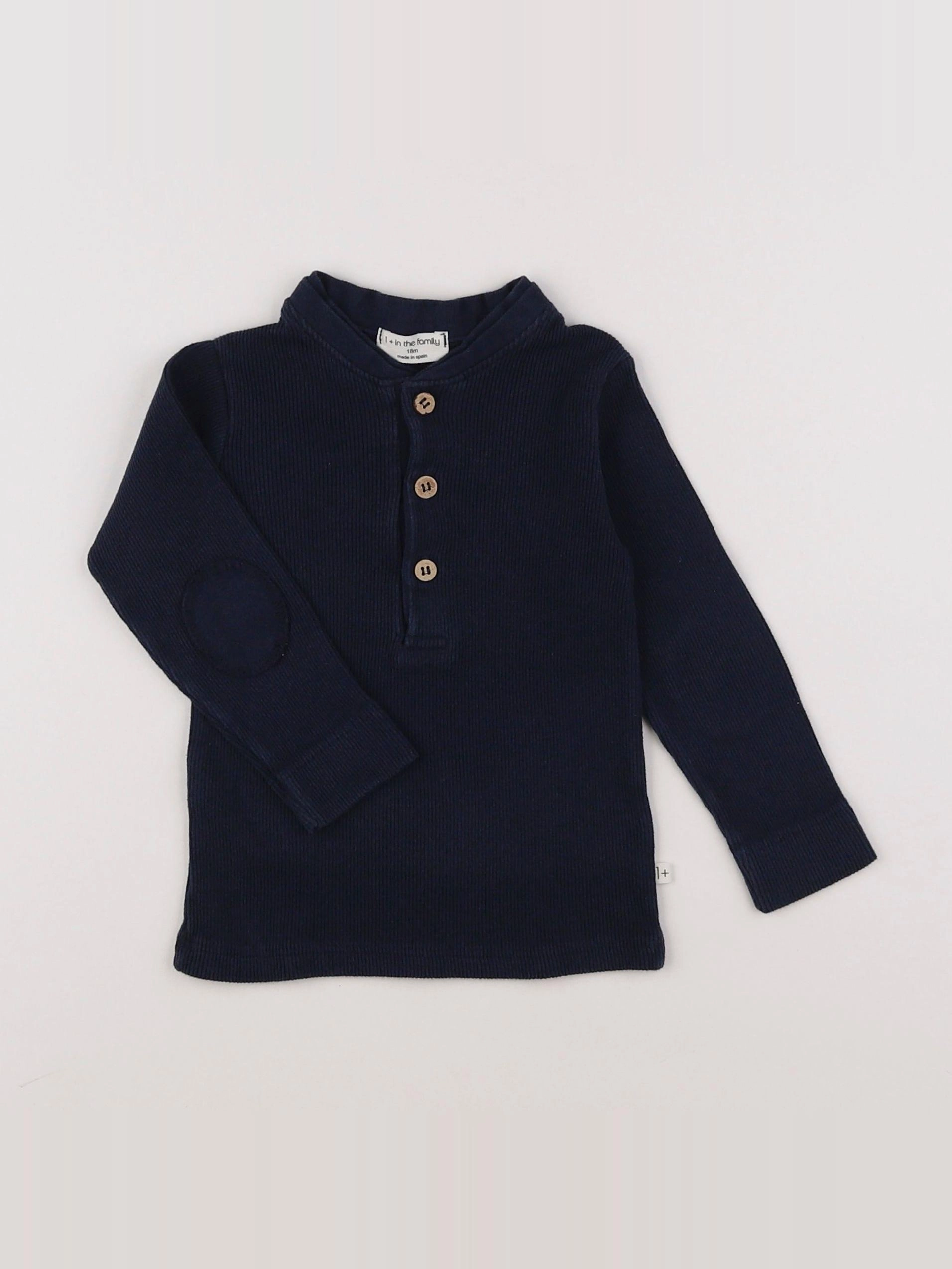 1+ In the family - tee-shirt bleu - 18 mois