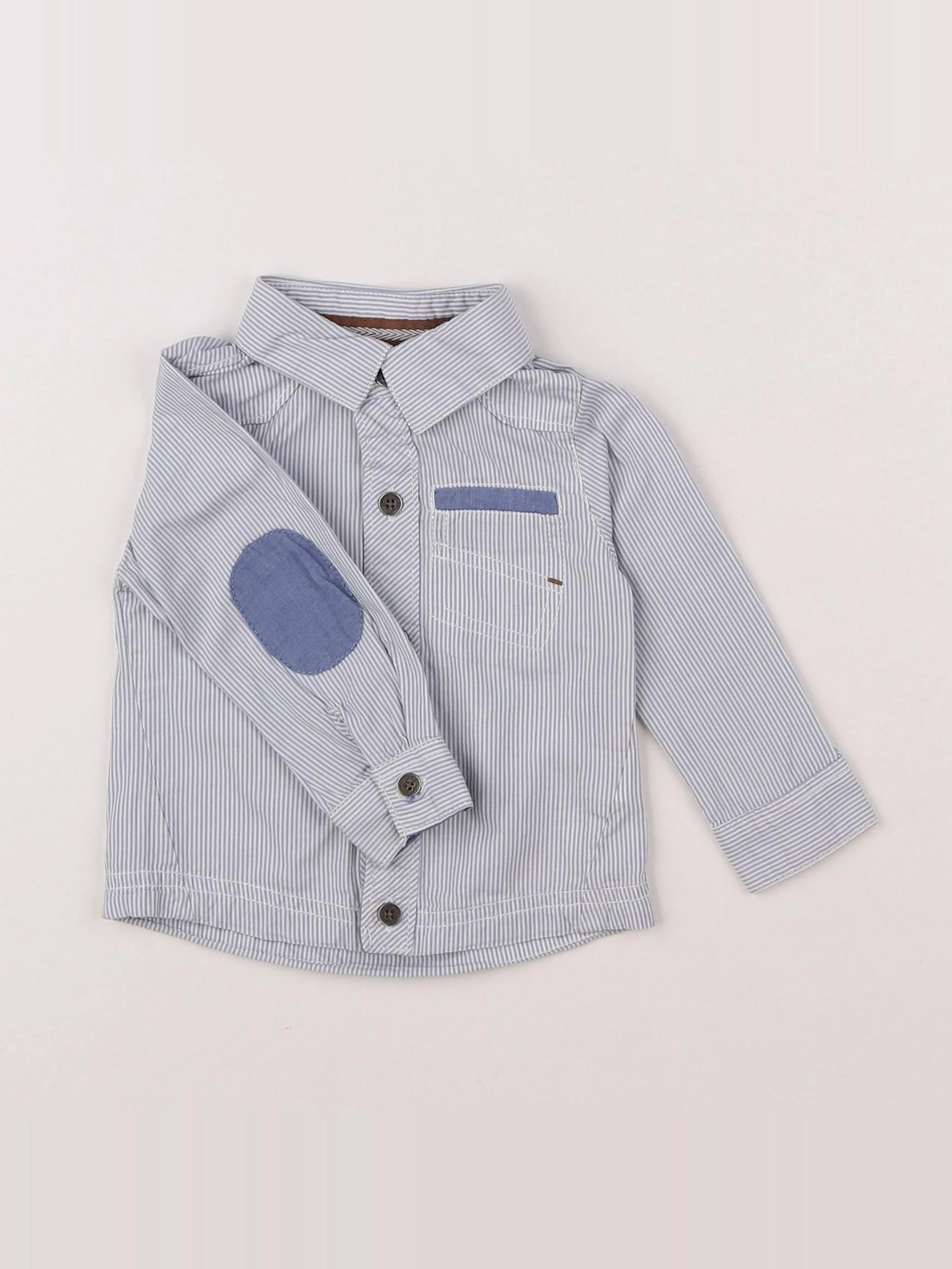 Tape à l'oeil - chemise bleu - 12 mois