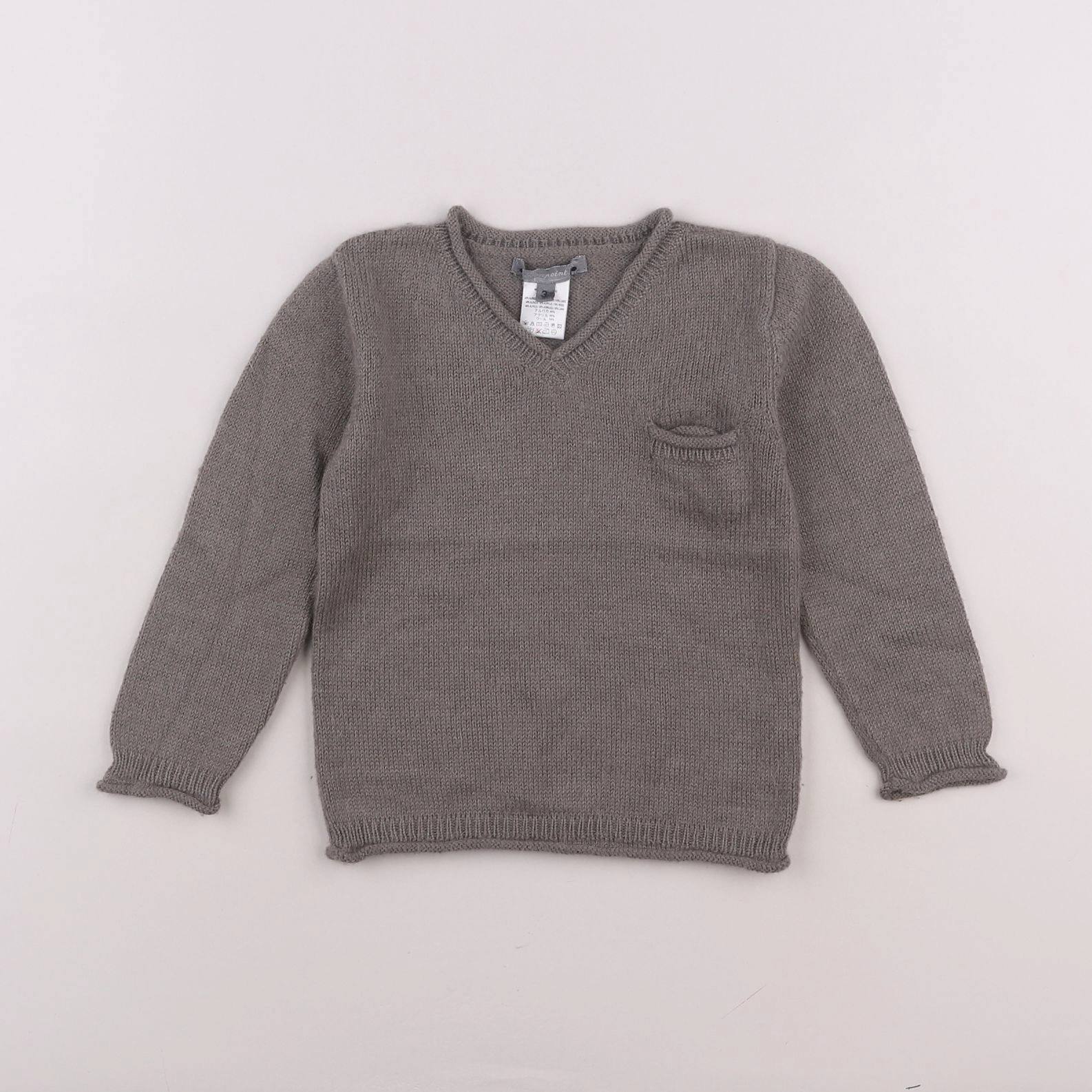 Bonpoint - pull gris - 3 mois