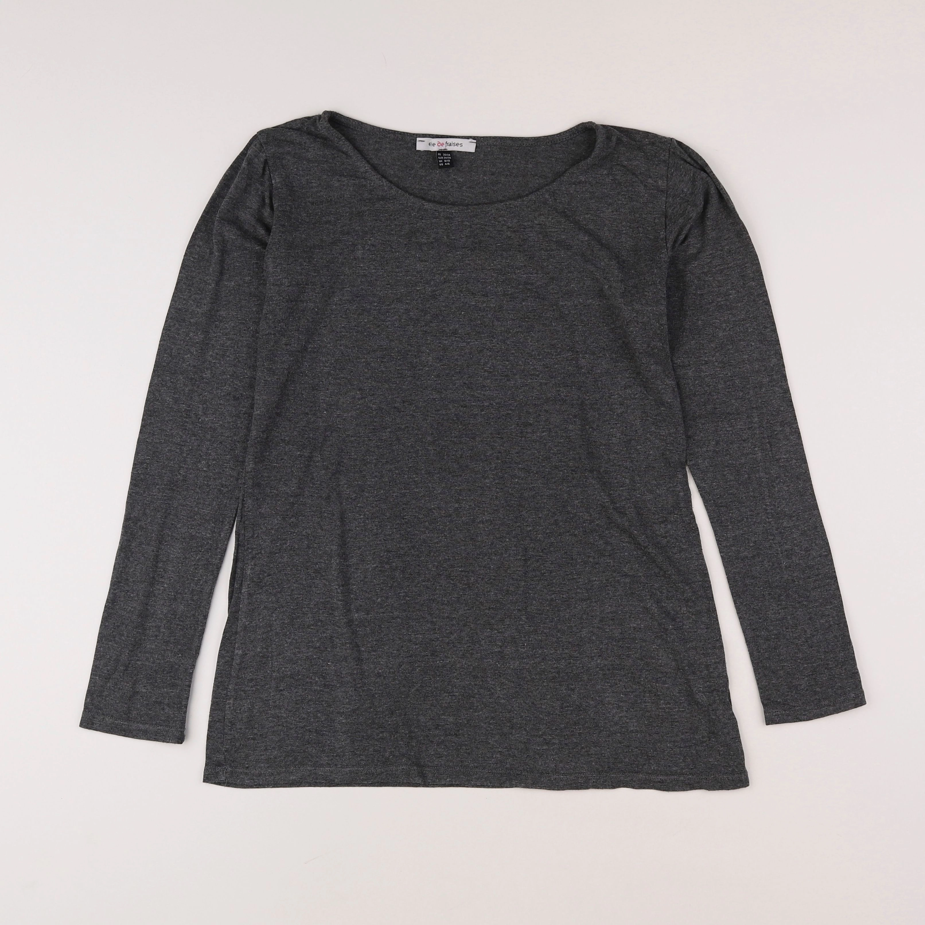 Envie de fraise - tee-shirt grossesse gris - 36 à 38