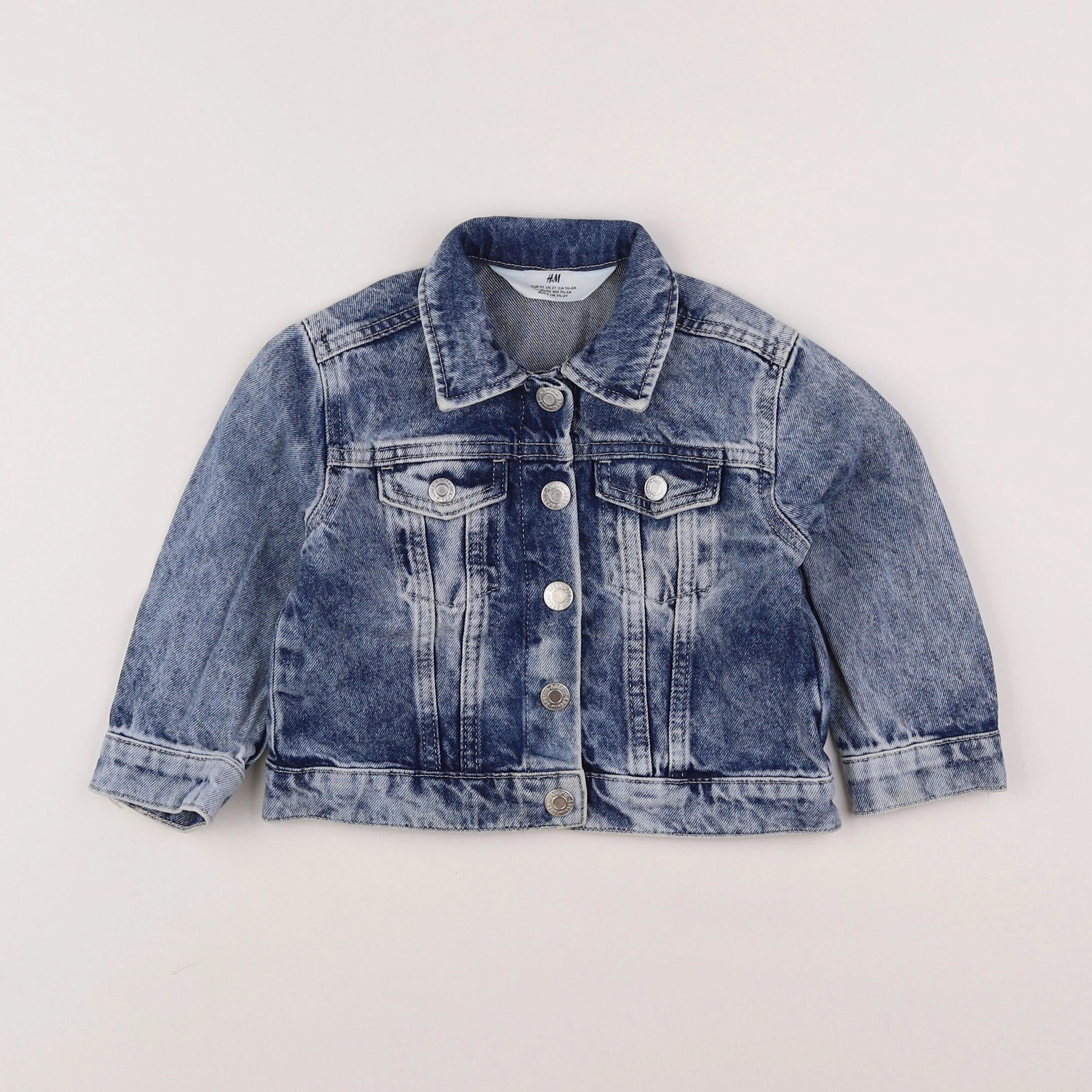 H&M - veste bleu - 18 mois à 2 ans