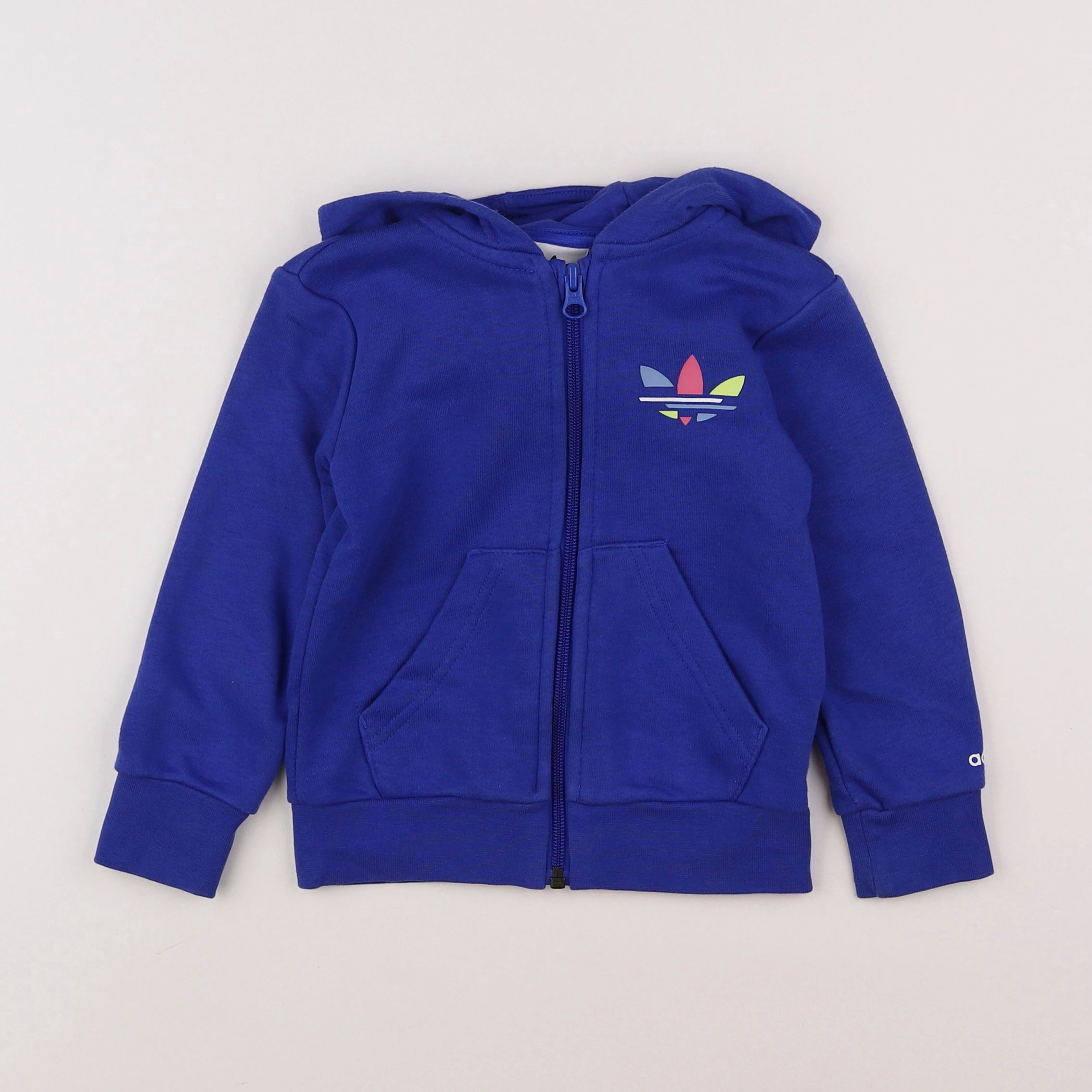 Adidas - sweat bleu - 18 mois à 2 ans