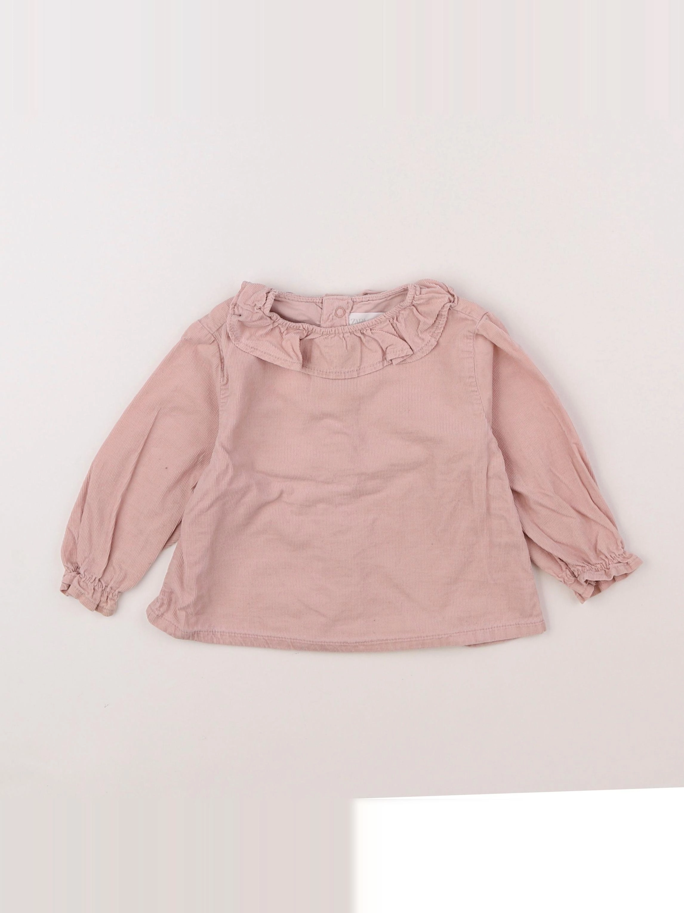 Zara - blouse rose - 9/12 mois