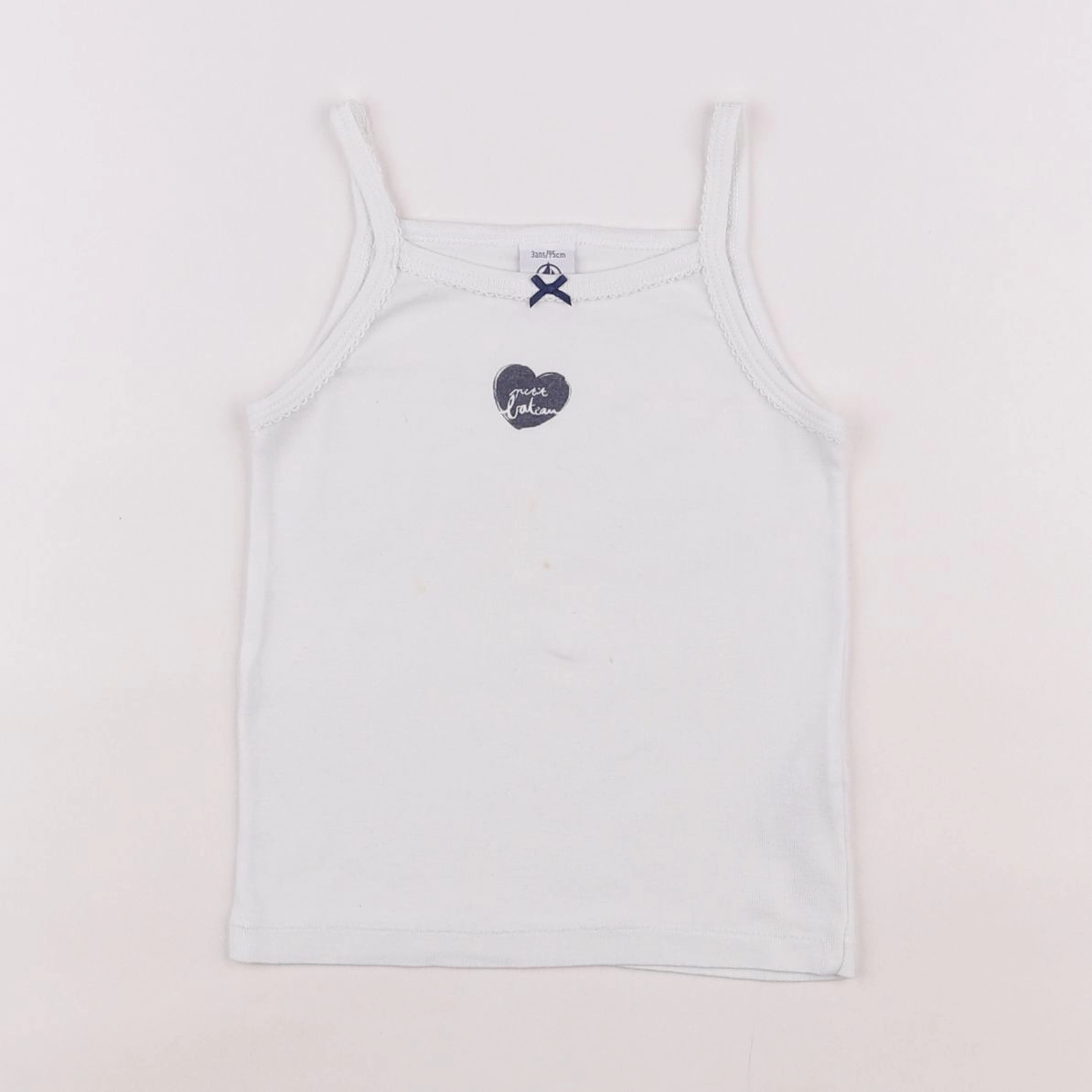 Petit Bateau - maillot de corps blanc - 3 ans