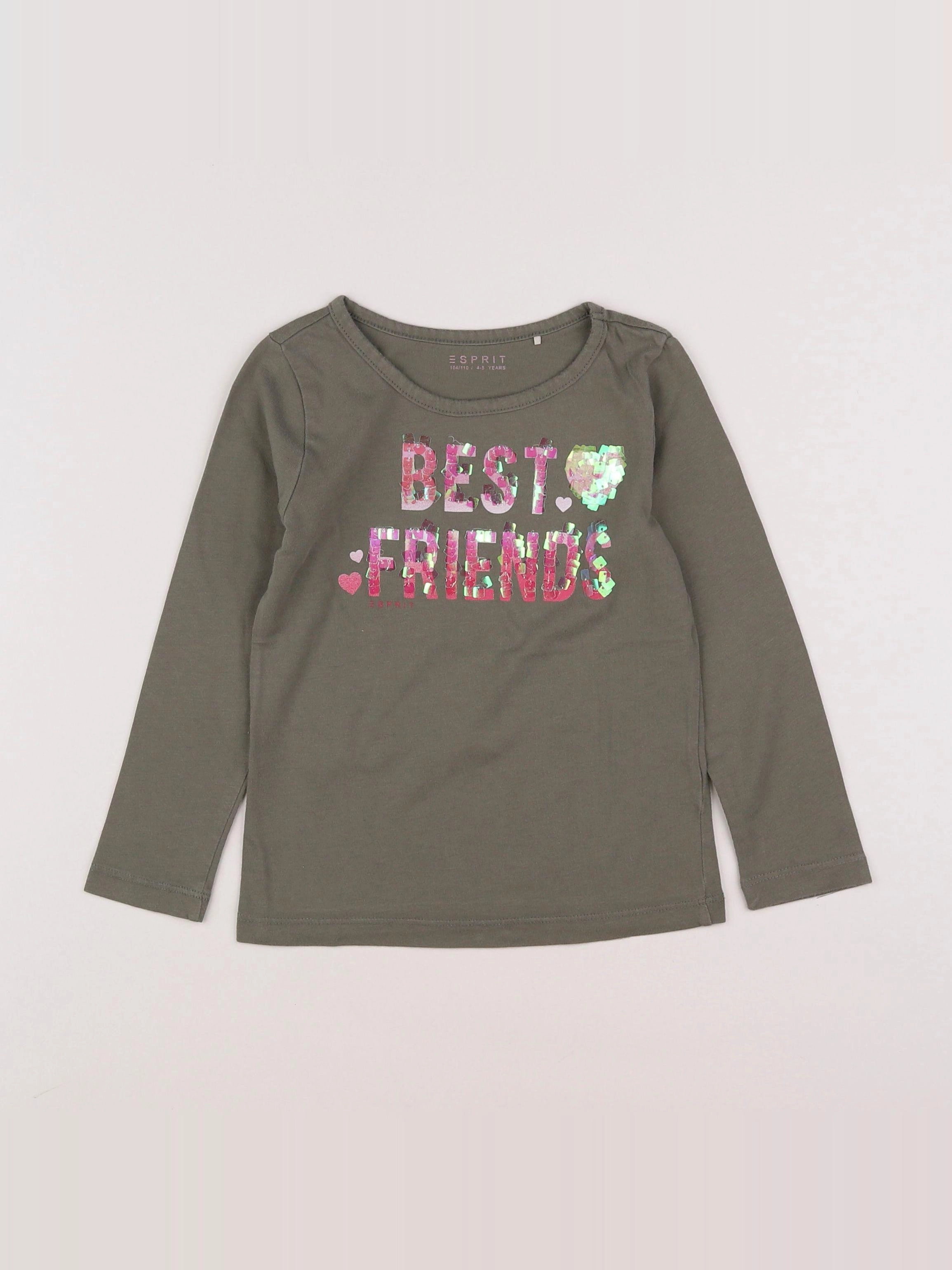 Esprit - tee-shirt vert - 4/5 ans