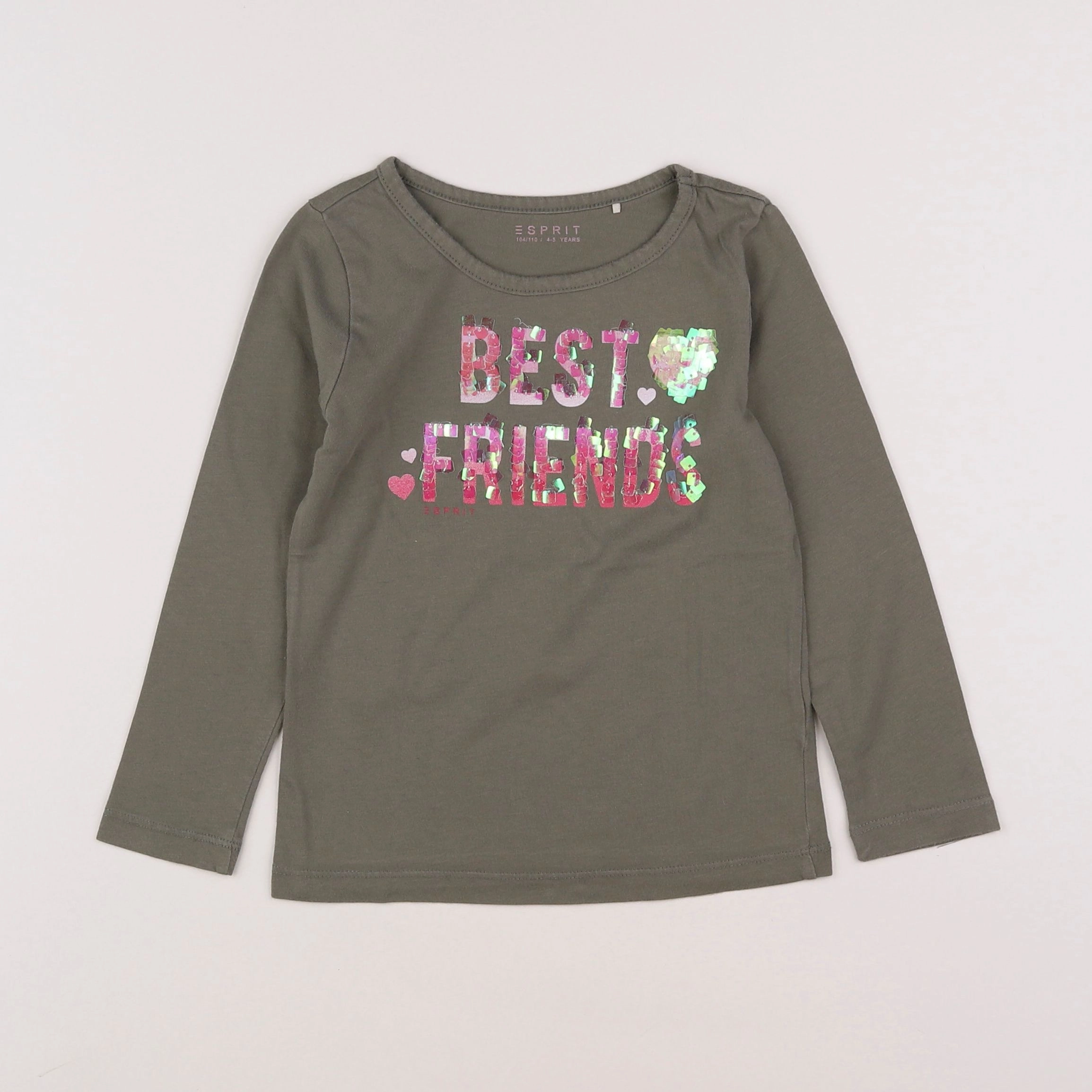 Esprit - tee-shirt vert - 4/5 ans