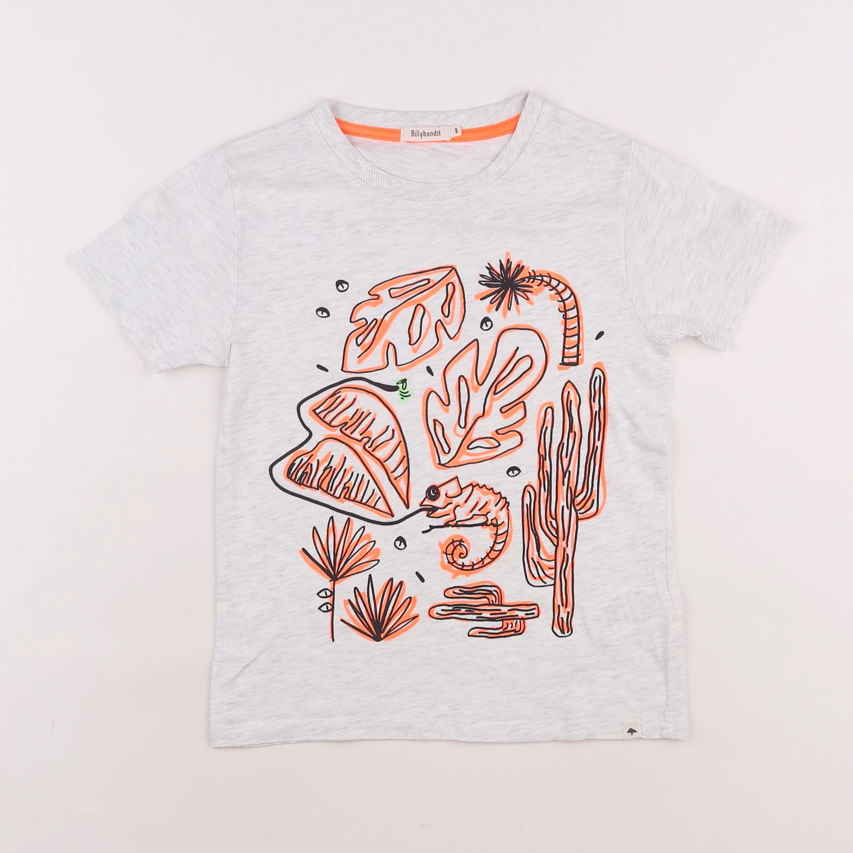 Billy Bandit - tee-shirt gris - 8 ans