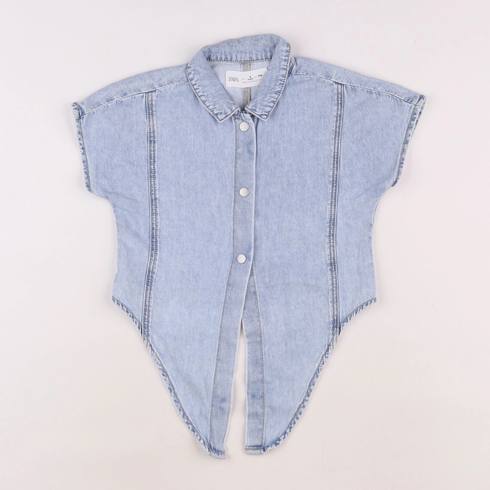 Zara - chemise bleu - 4 ans