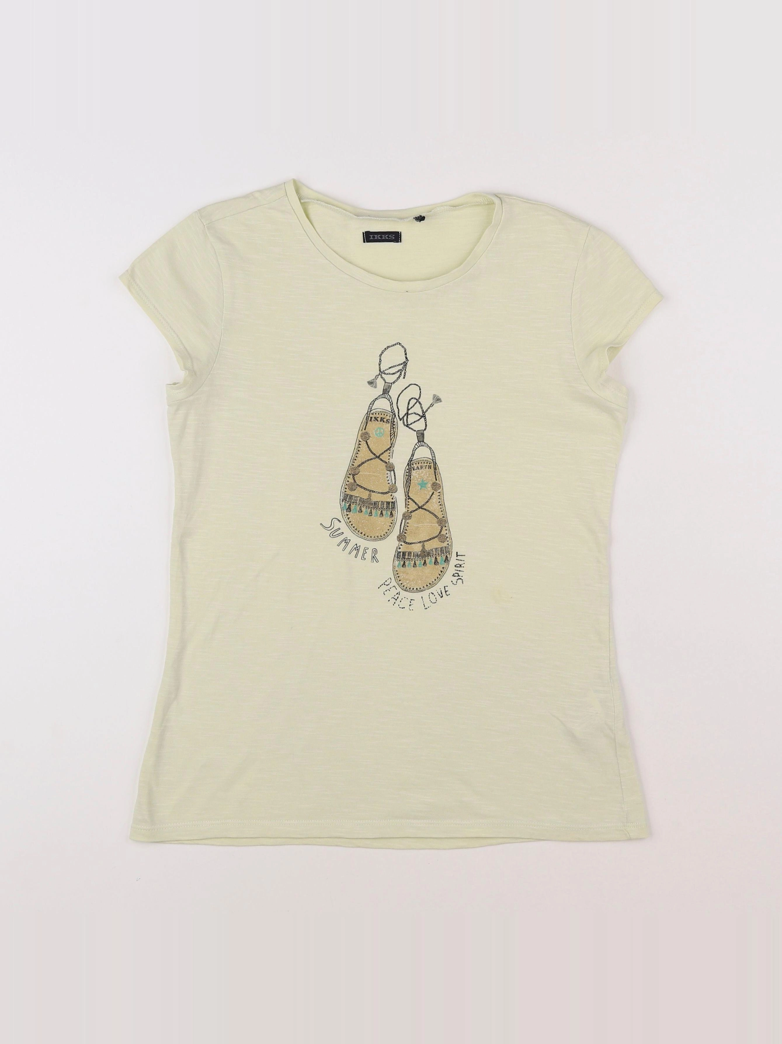 IKKS - tee-shirt jaune - 12 ans