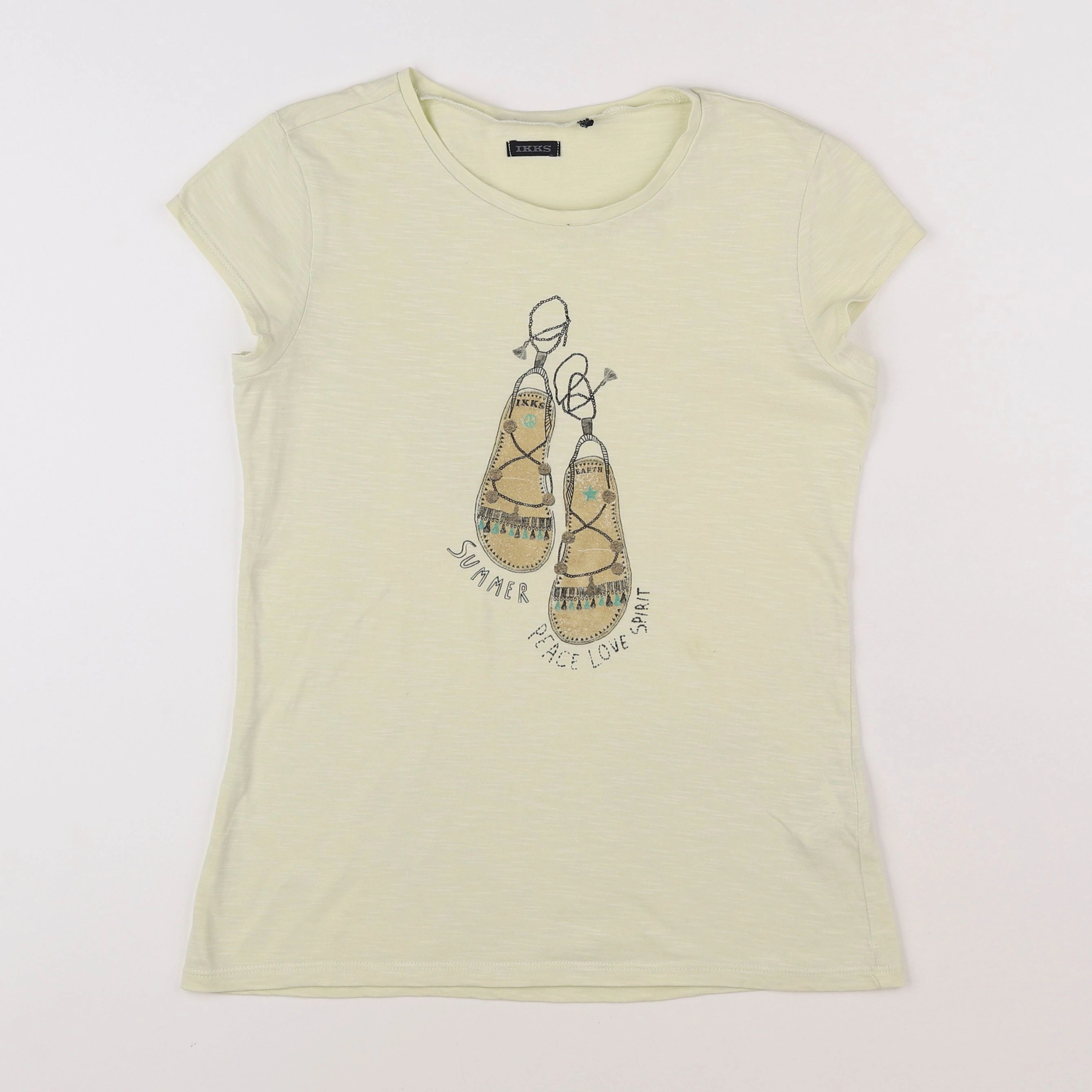 IKKS - tee-shirt jaune - 12 ans