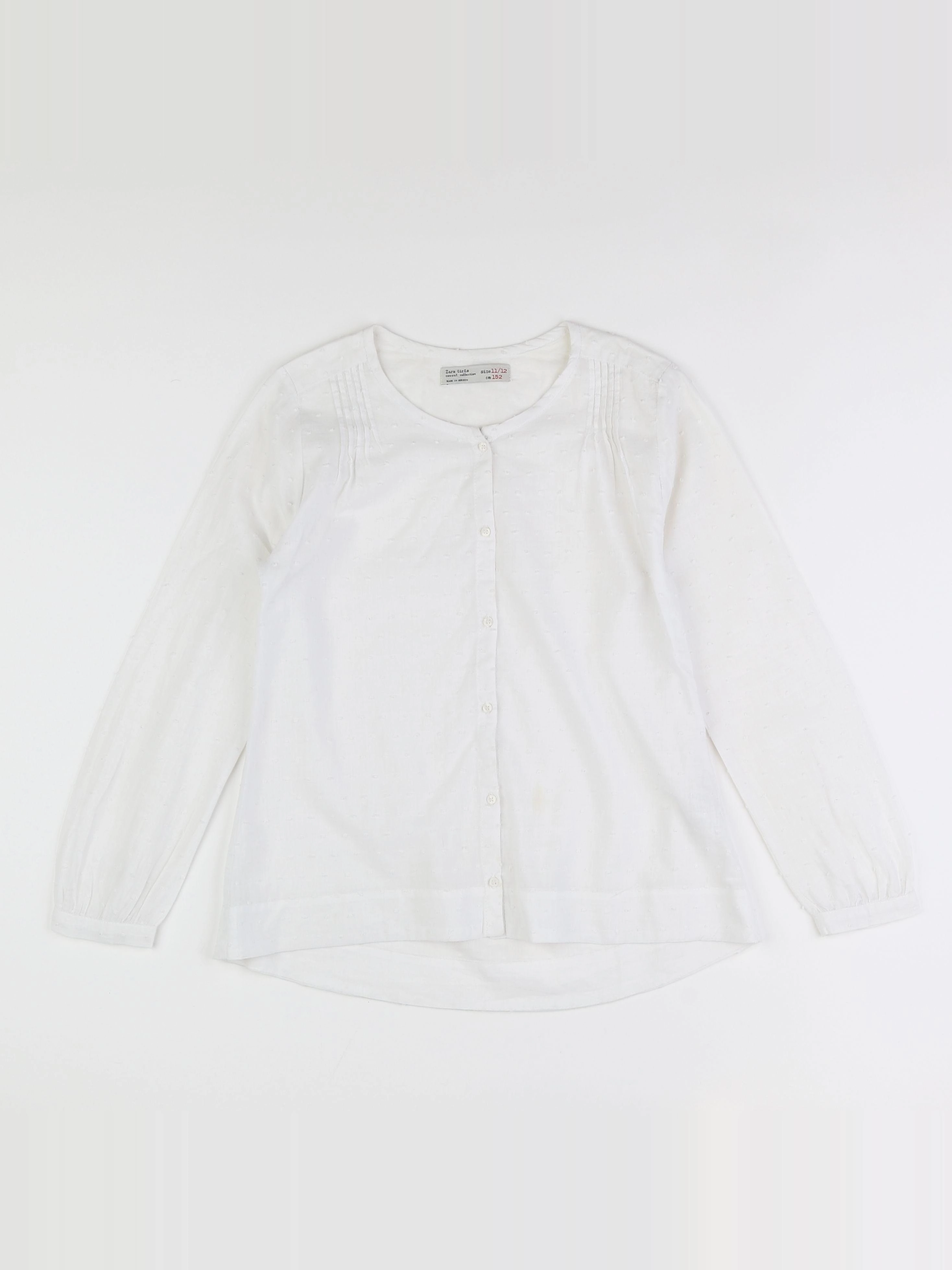 Zara - blouse blanc - 11/12 ans