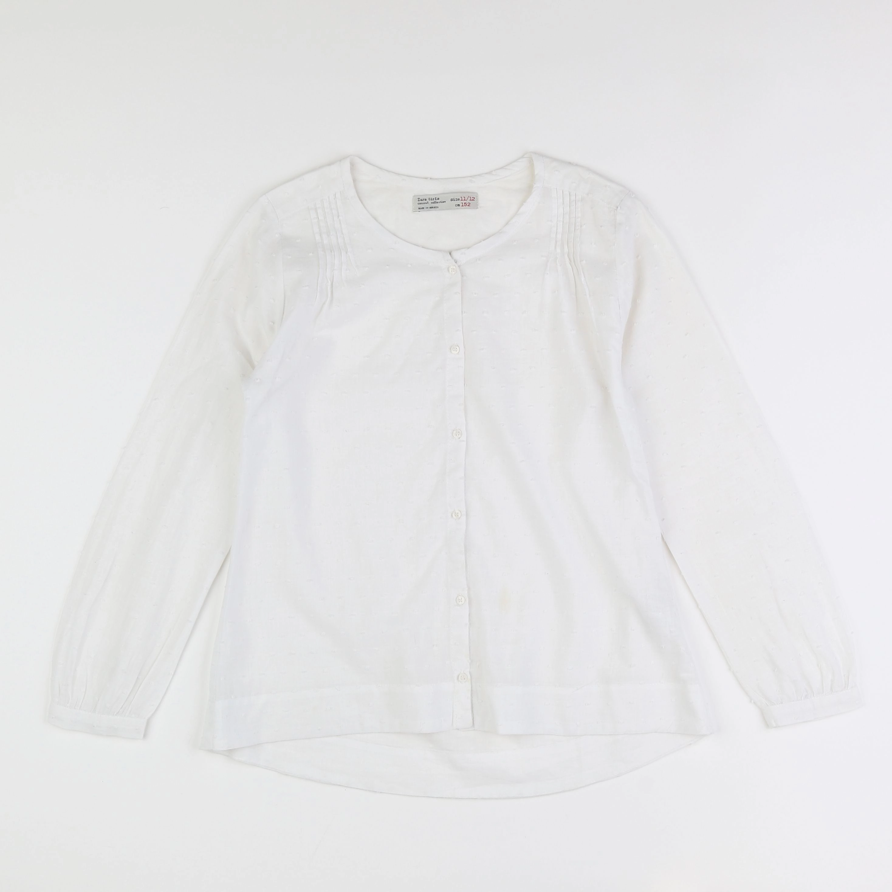 Zara - blouse blanc - 11/12 ans