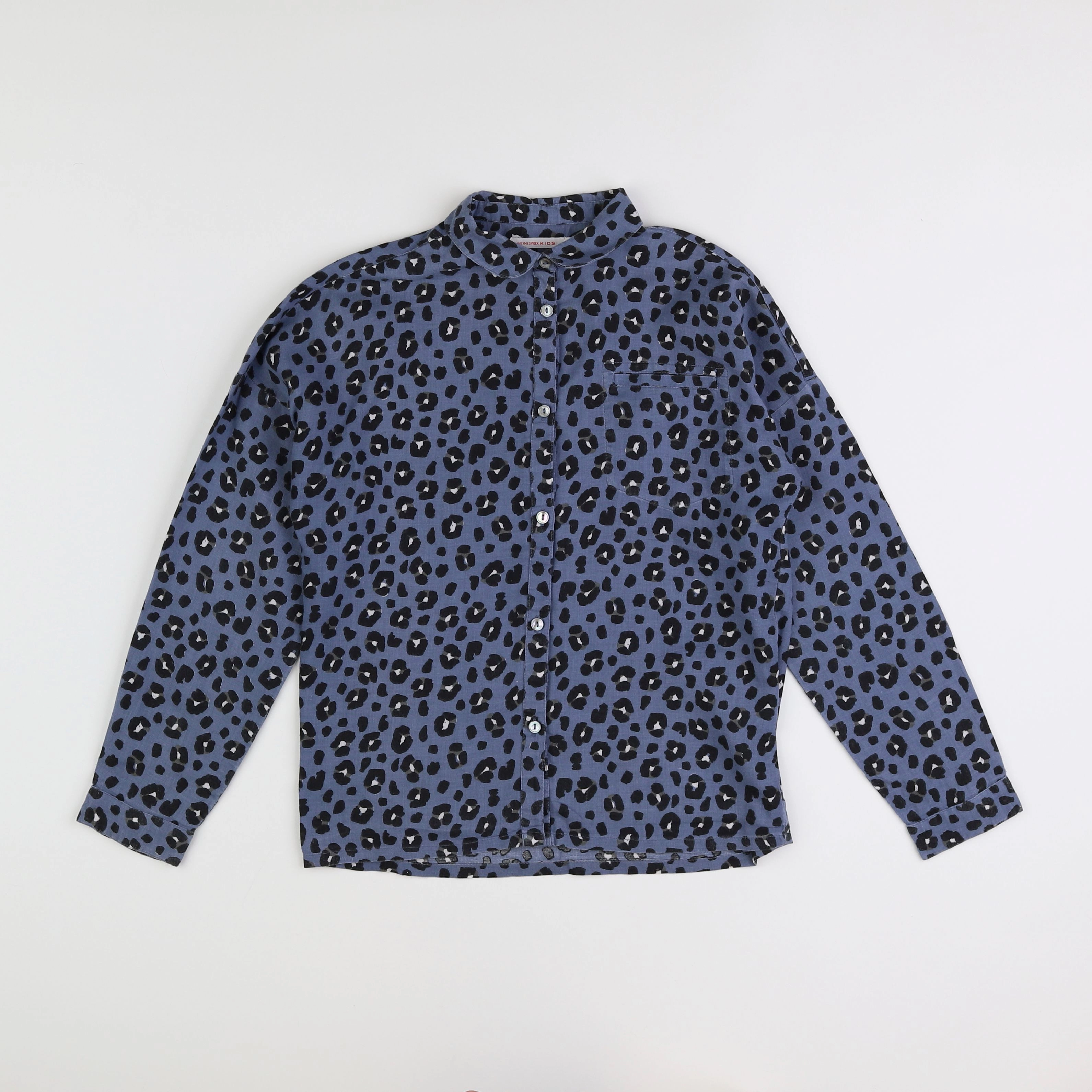 Monoprix - blouse bleu - 10 ans