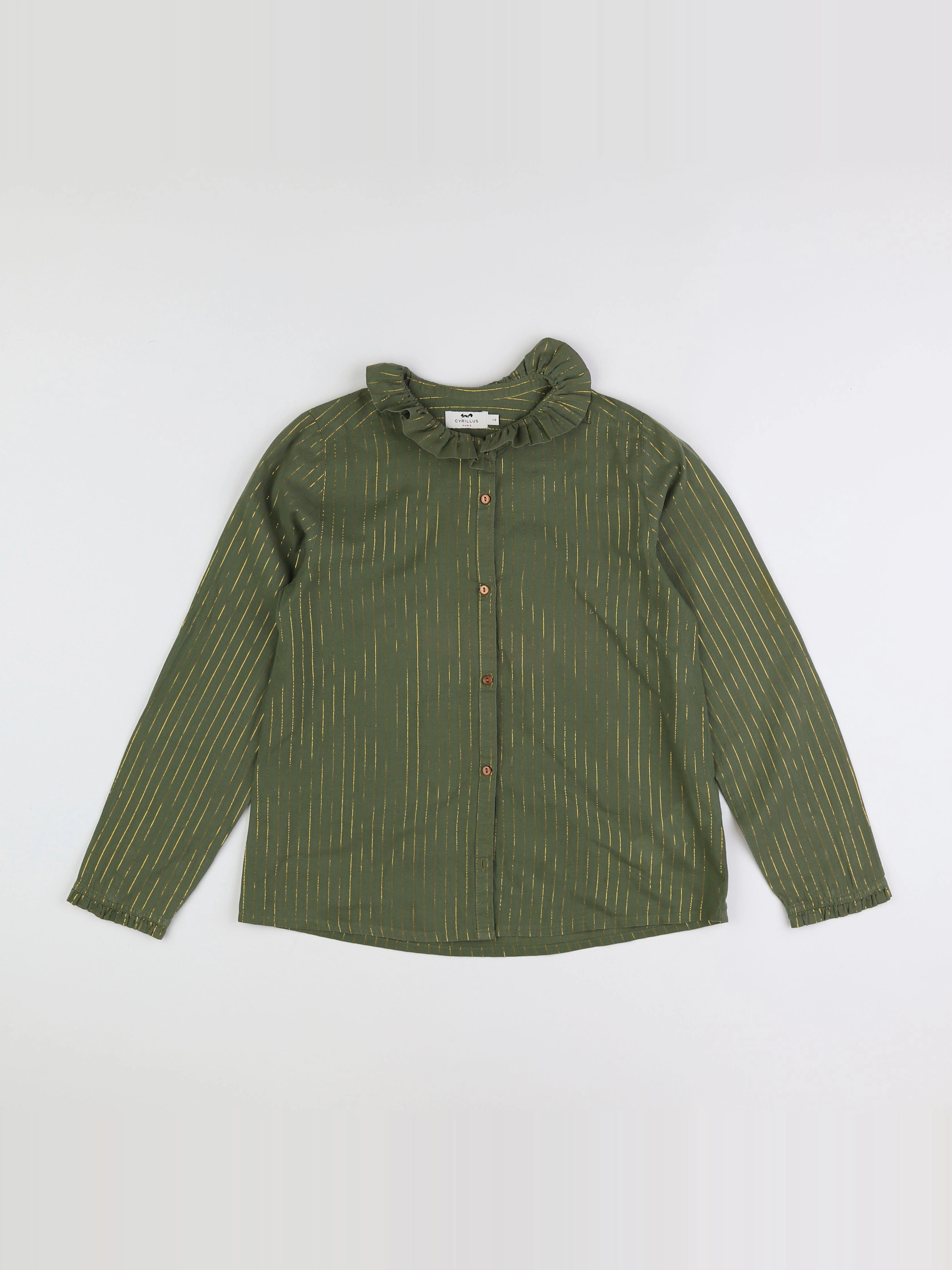 Cyrillus - blouse vert - 12 ans