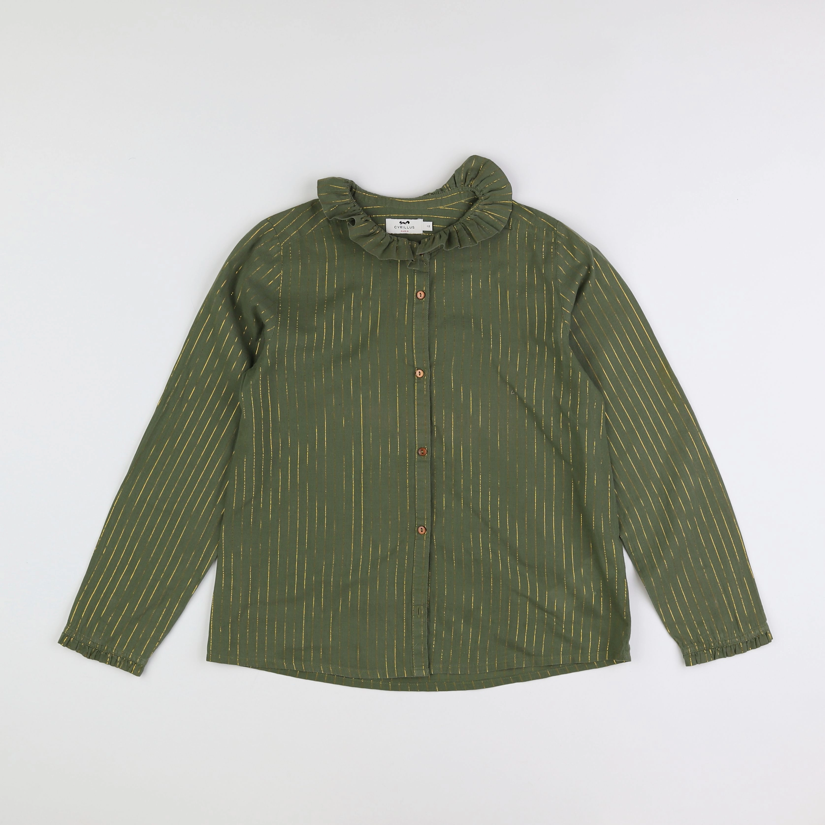 Cyrillus - blouse vert - 12 ans