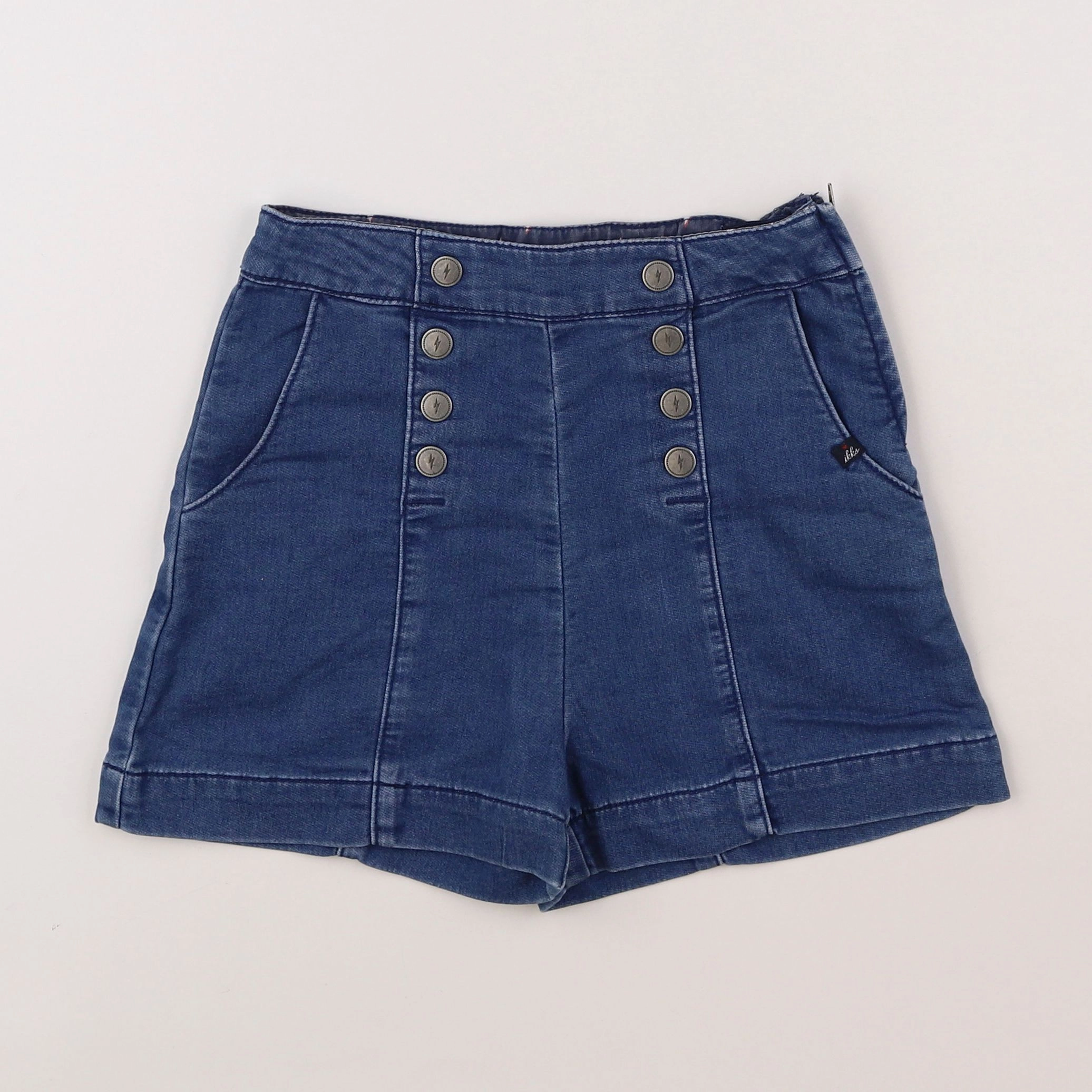 IKKS - short bleu - 8 ans