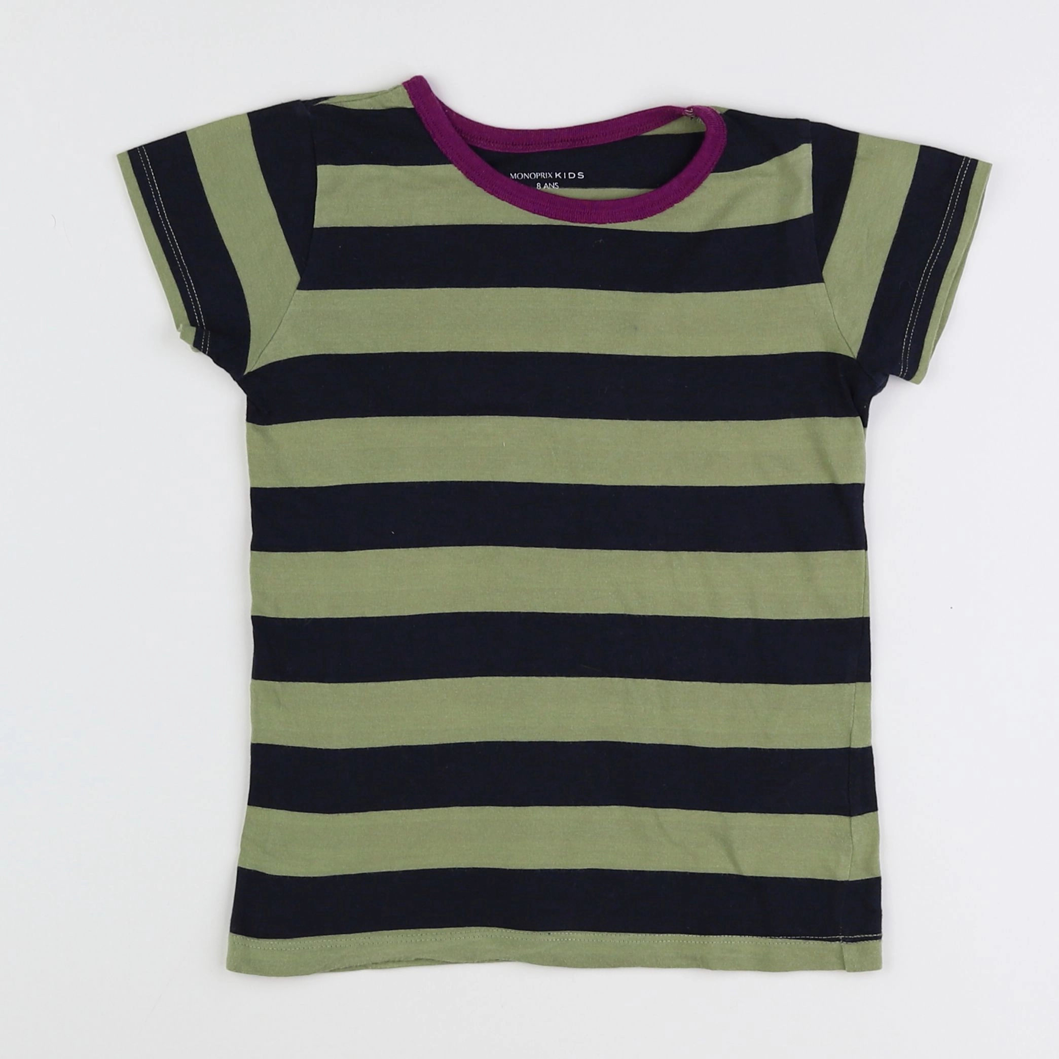 Monoprix - maillot de corps vert - 8 ans