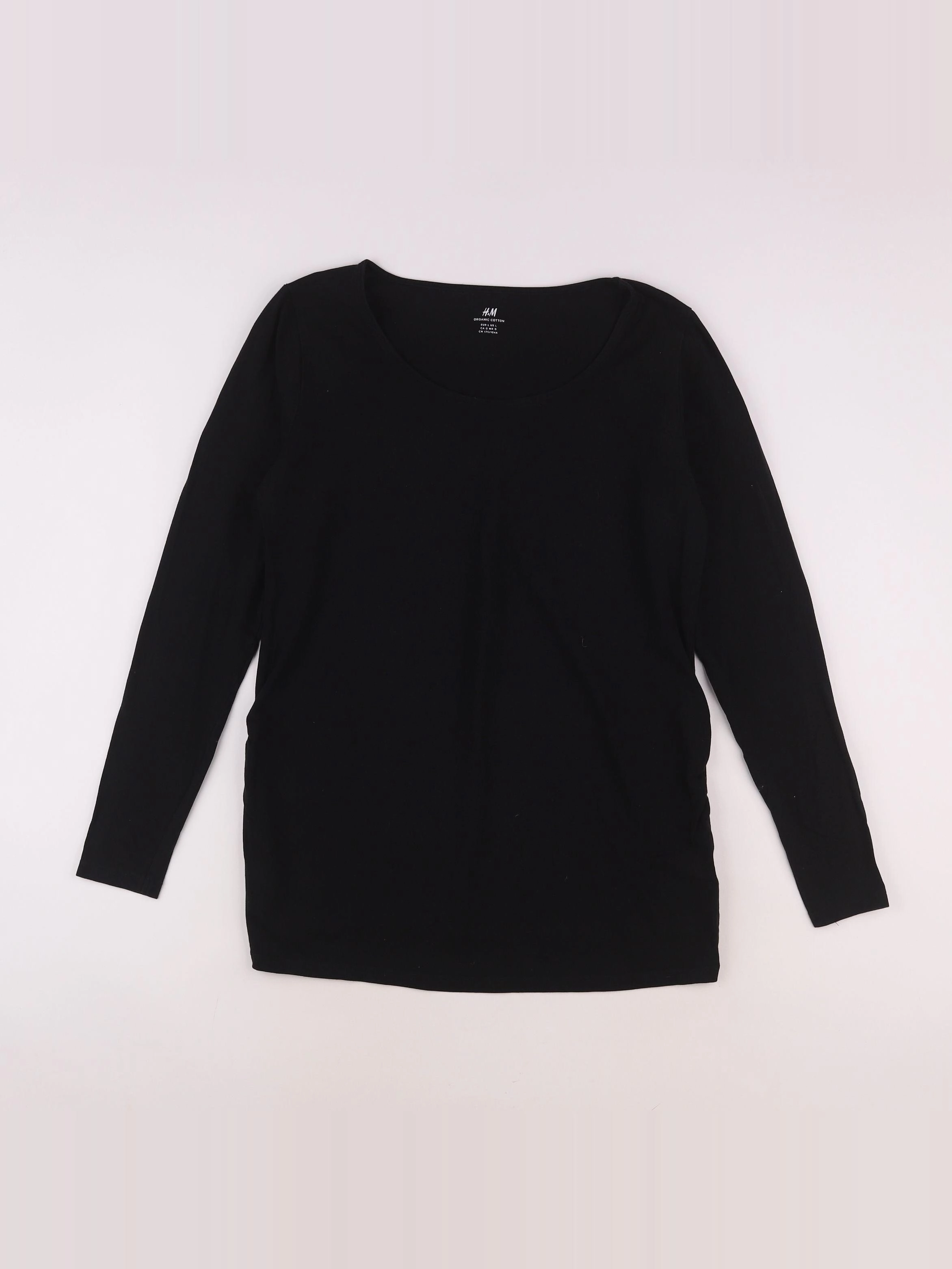 H&M - tee-shirt grossesse noir - 42 à 44