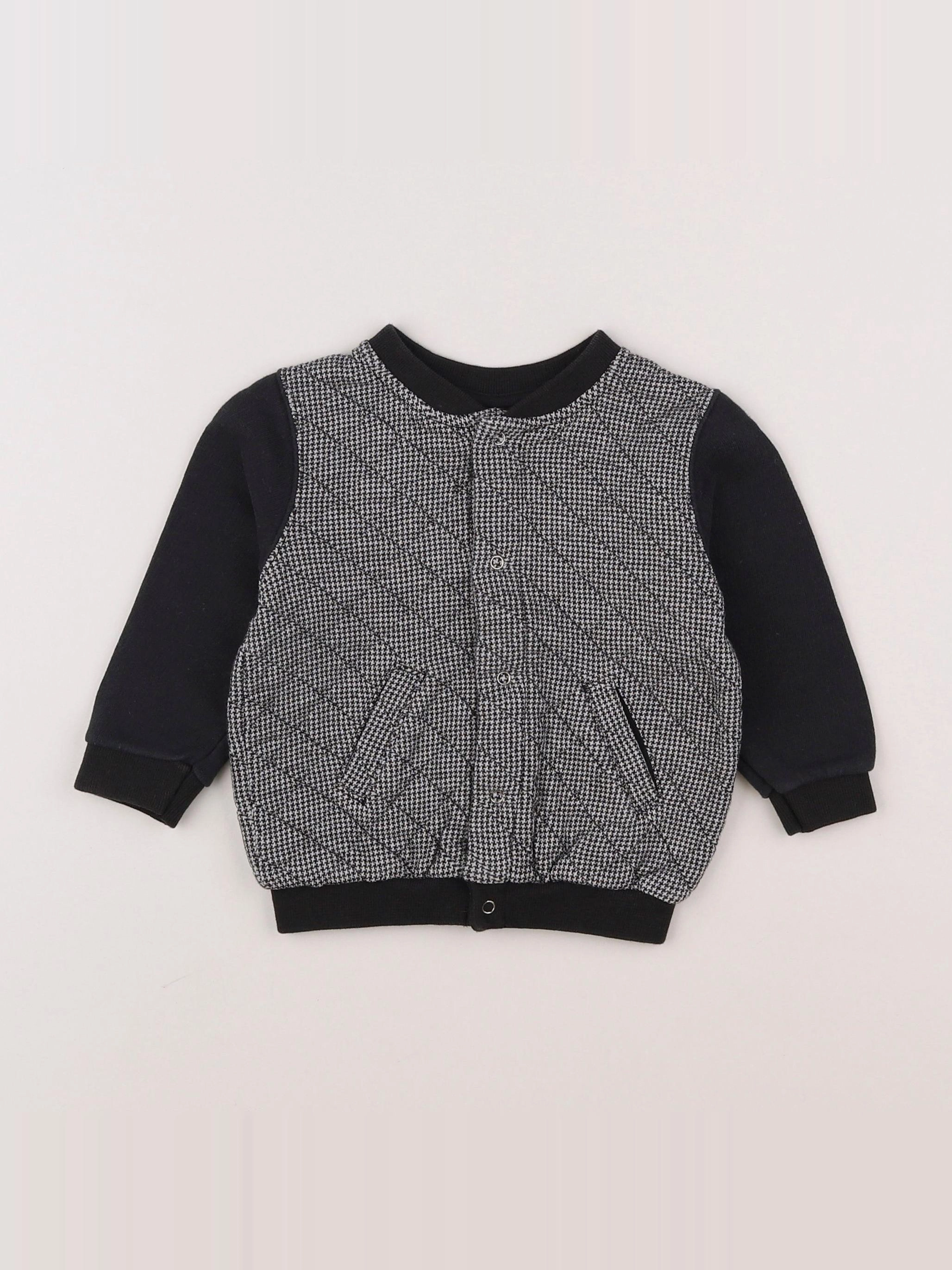 Petit Bateau - sweat gris - 12 mois
