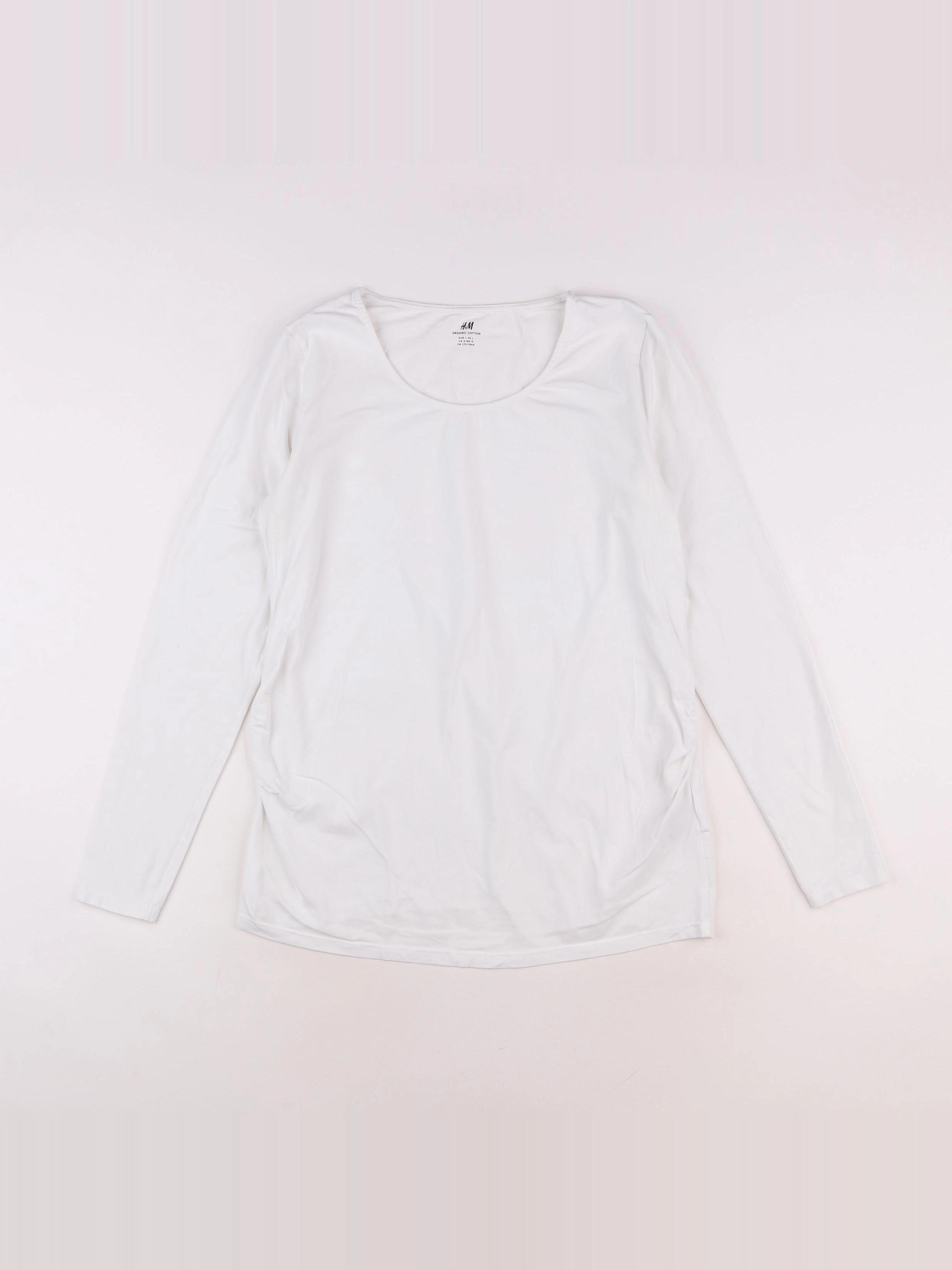 H&M - tee-shirt grossesse blanc - 42 à 44