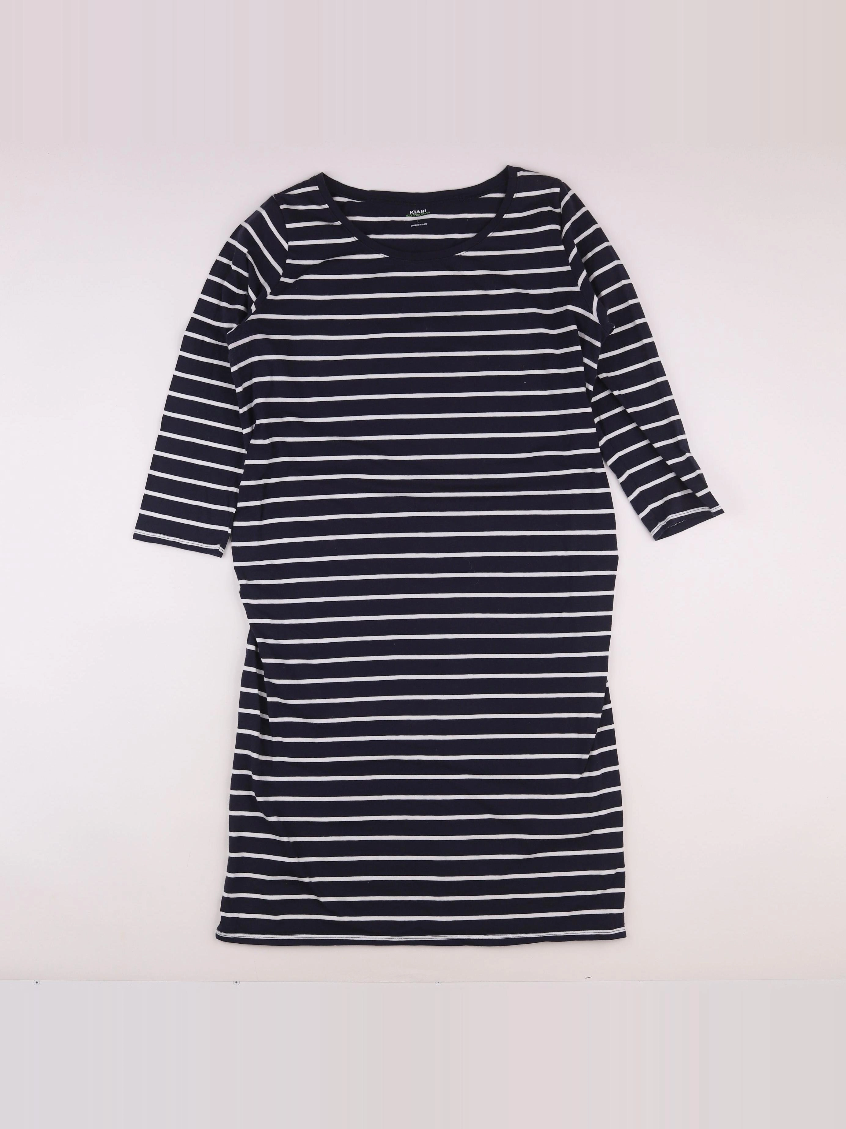 Kiabi - robe grossesse blanc, bleu - 42 à 44