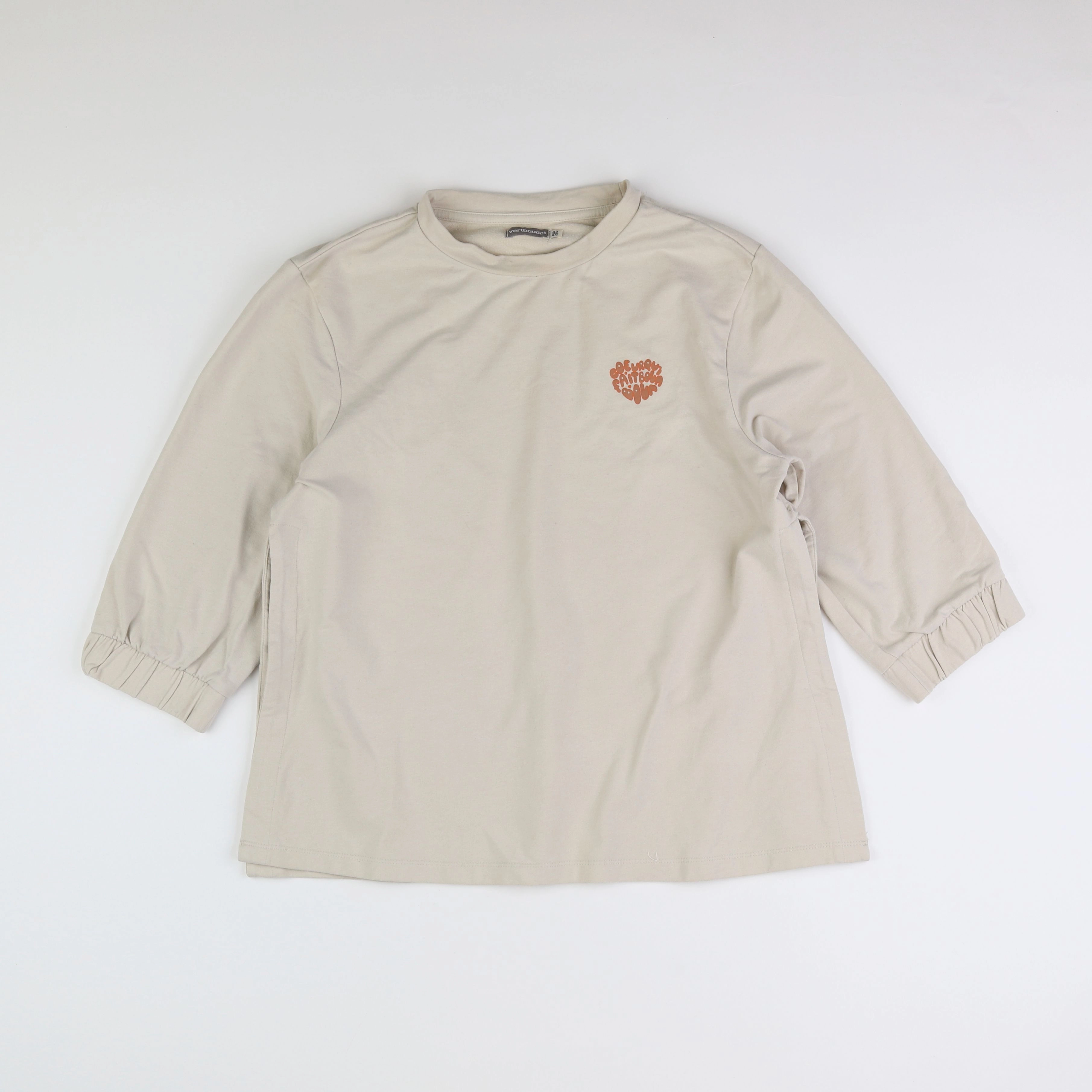 Vertbaudet - sweat grossesse, allaitement beige - 42 à 44