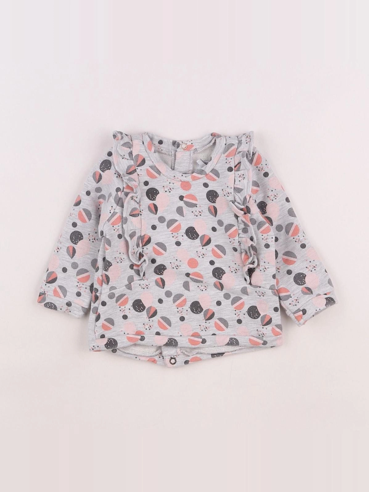 IKKS - sweat gris - 6 mois