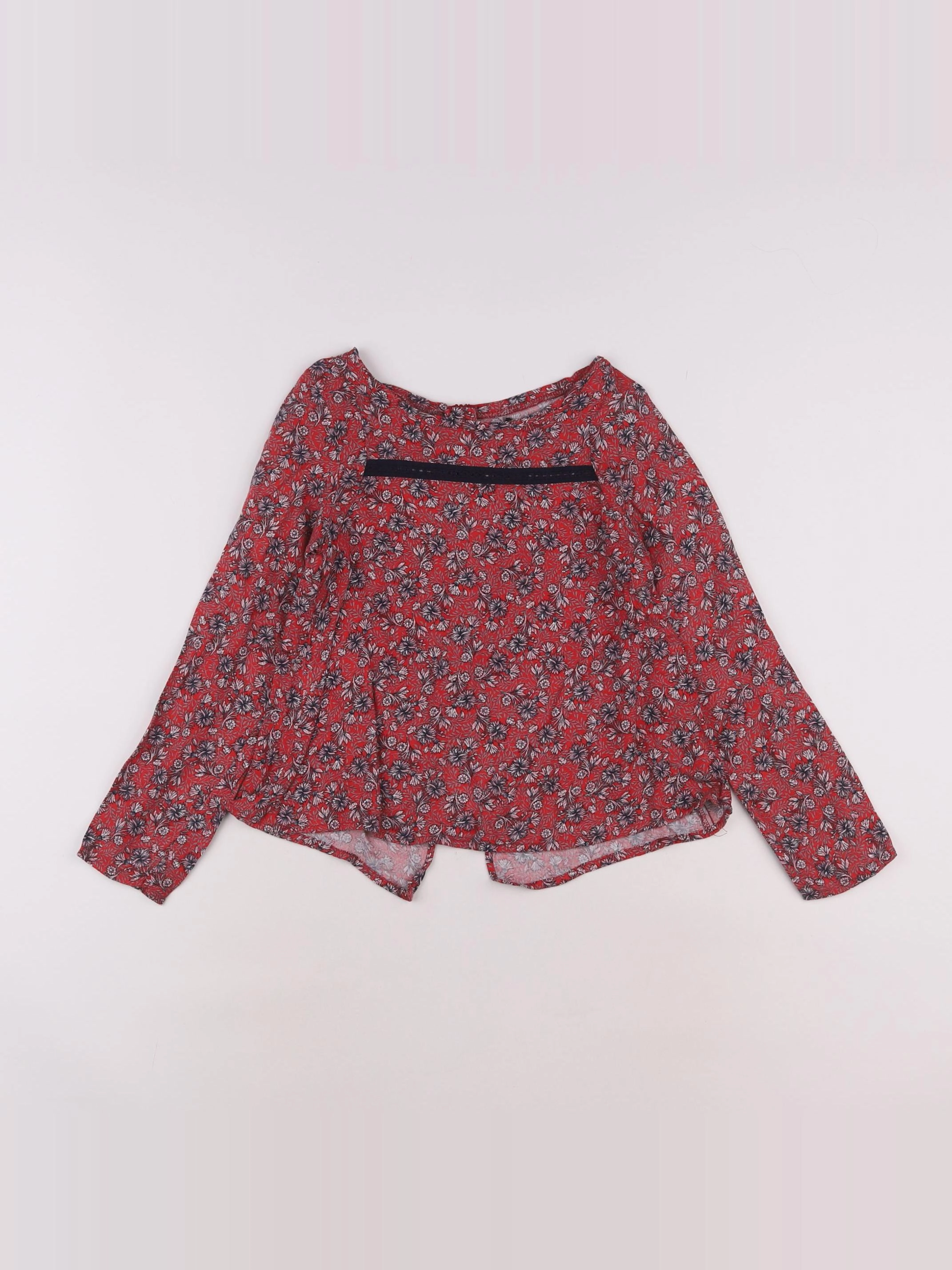 IKKS - blouse rouge - 8 ans
