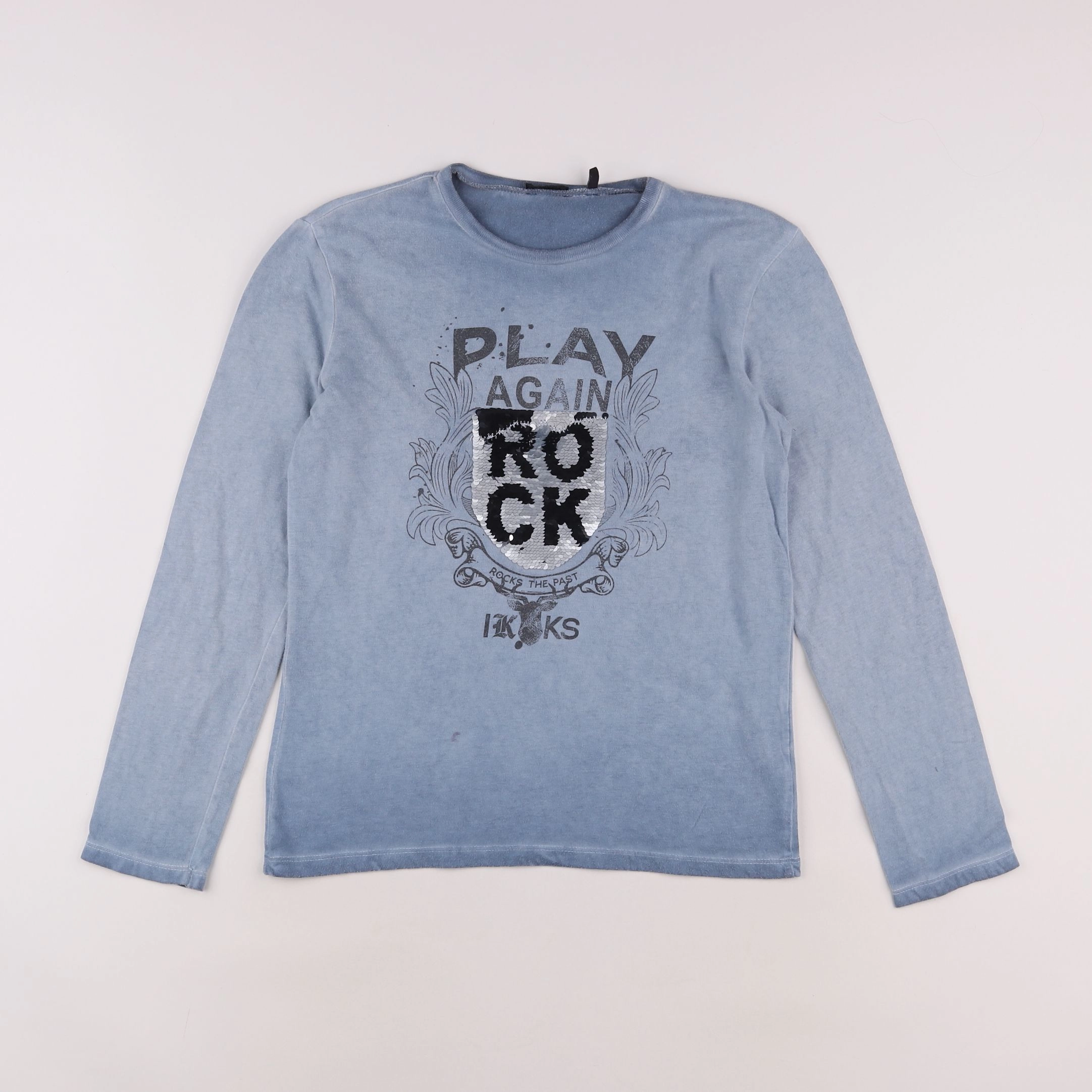 IKKS - tee-shirt bleu - 10 ans