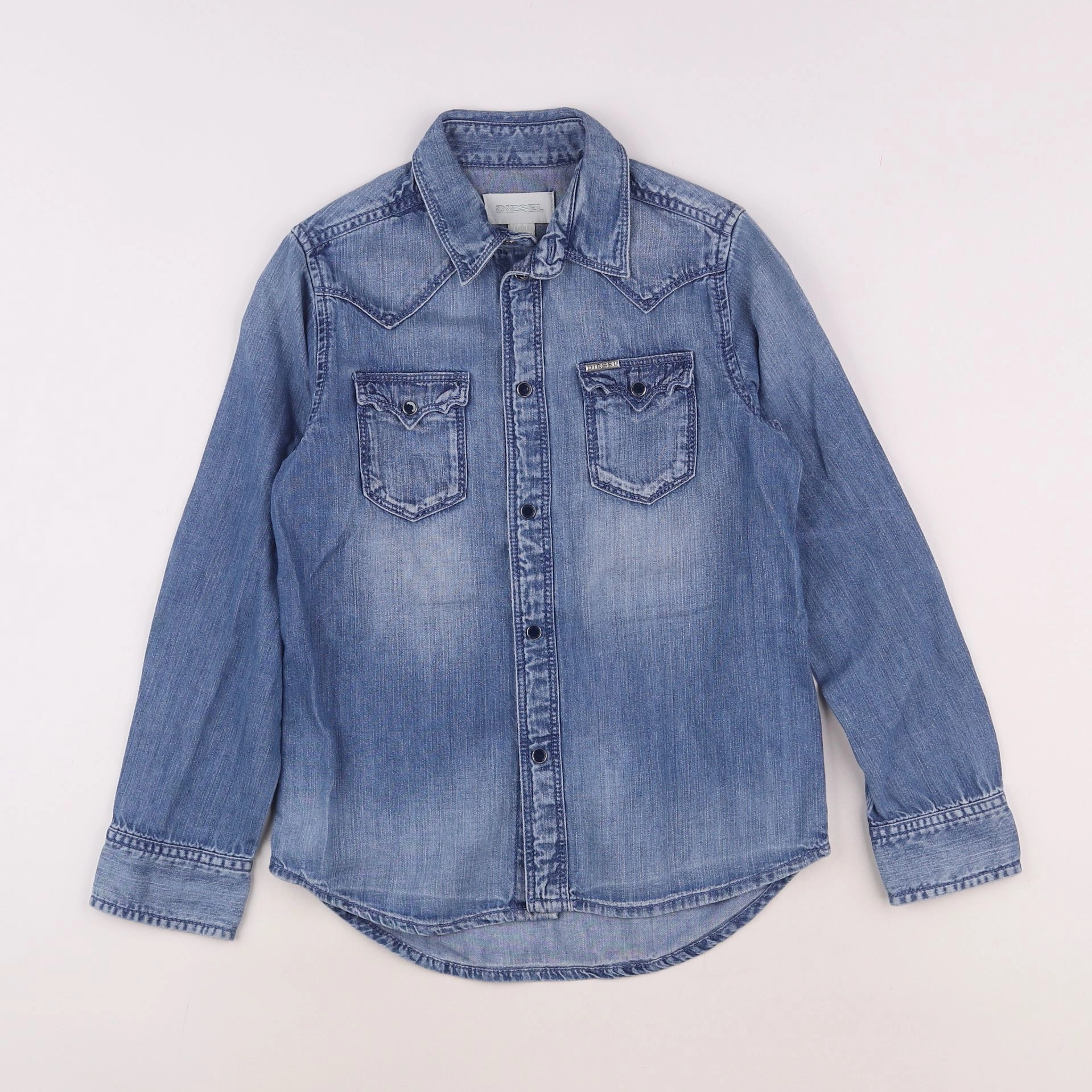 Diesel - blouse bleu - 8 ans