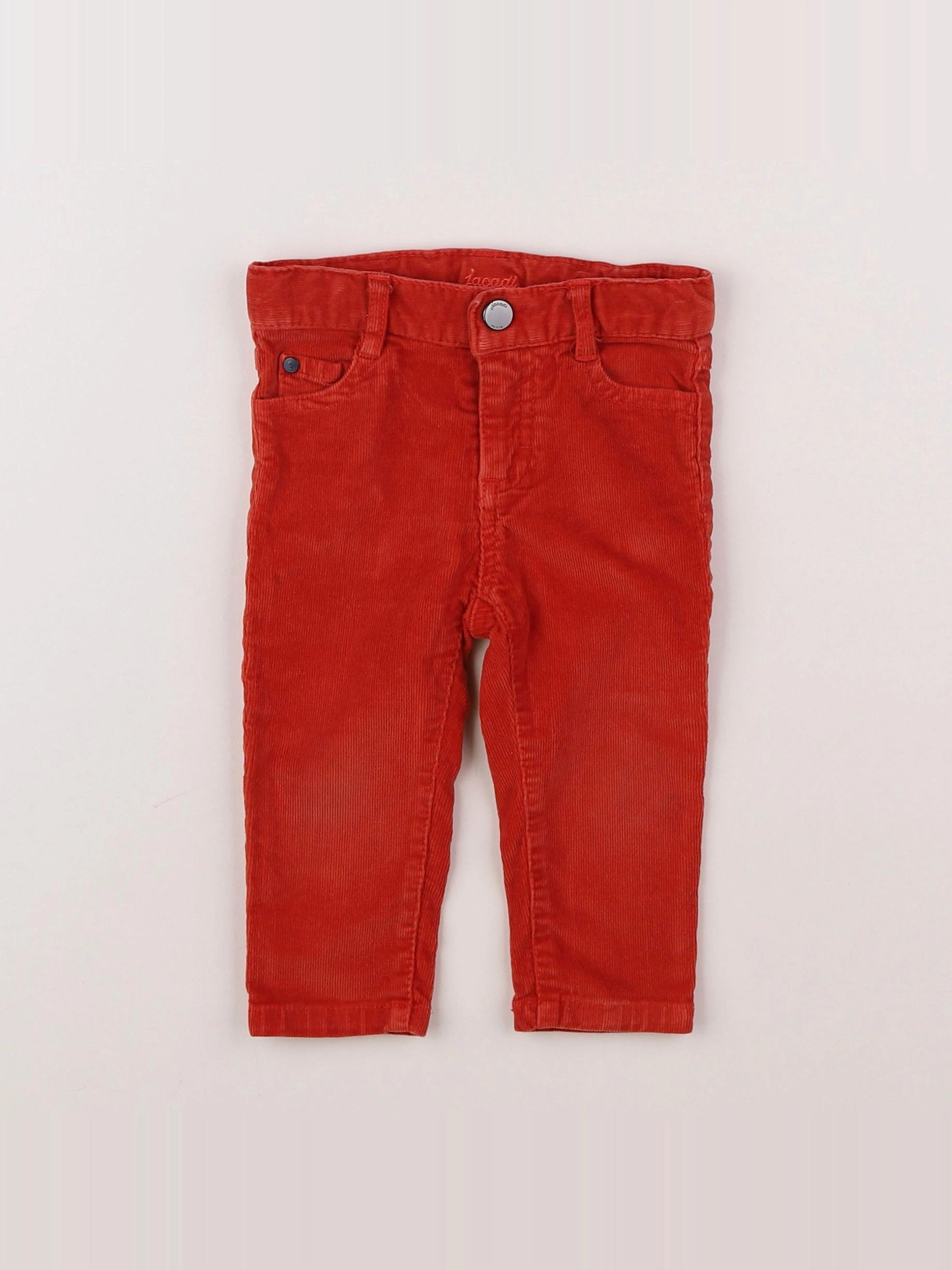 Jacadi - pantalon orange - 12 mois