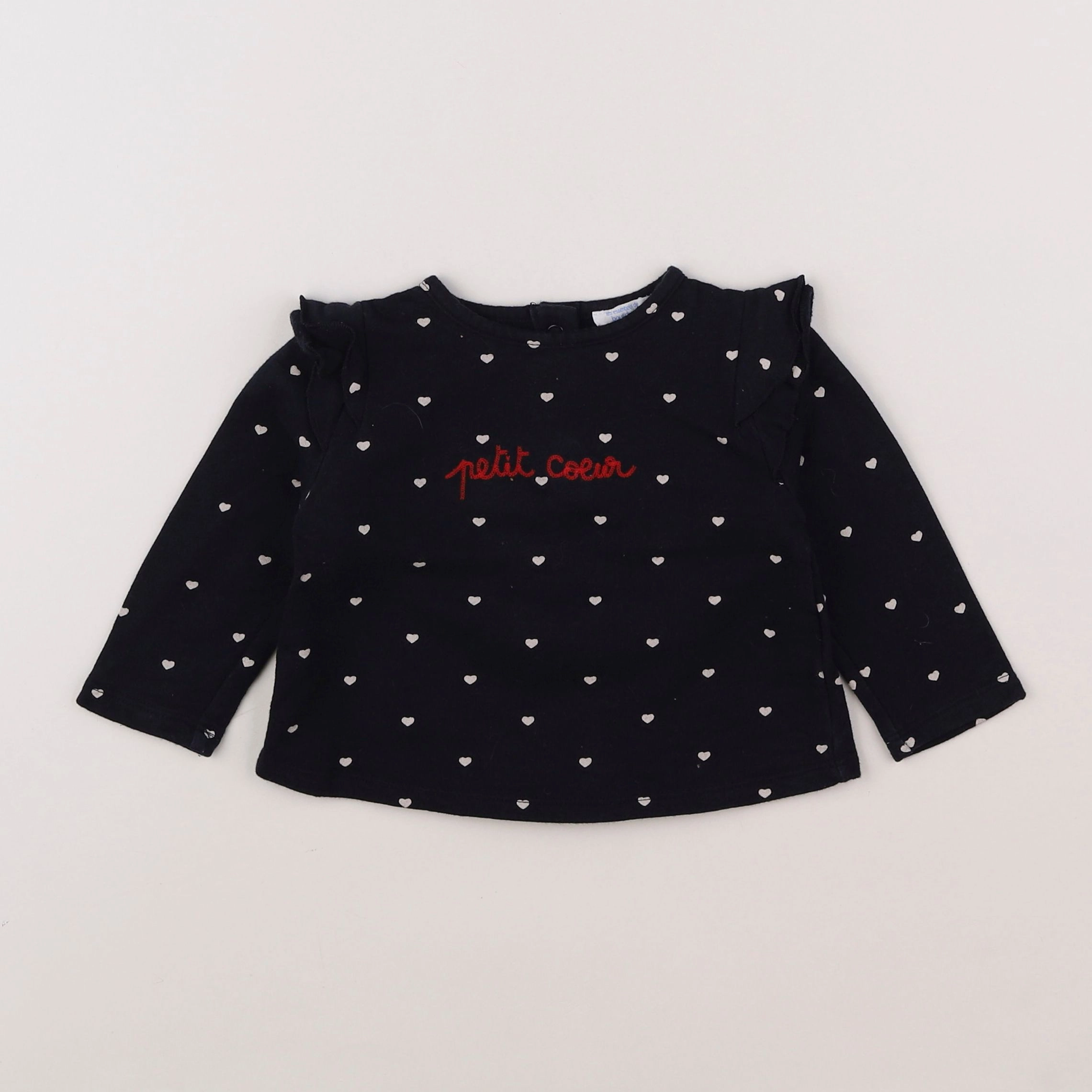 Boutchou - sweat bleu - 12 mois