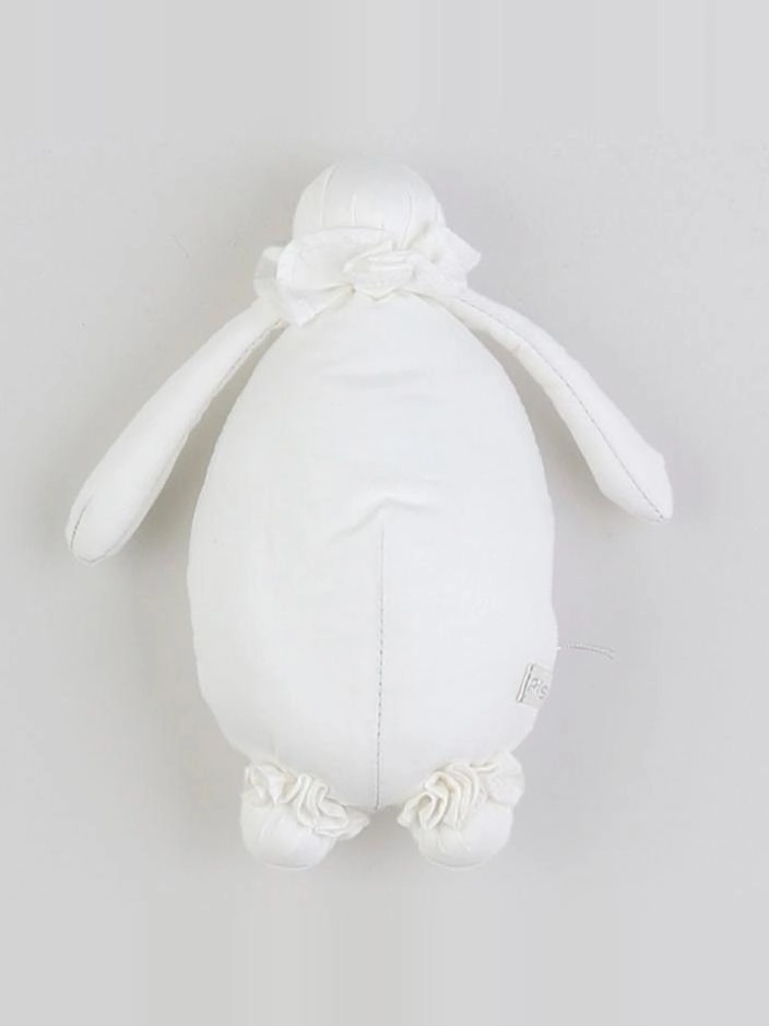 Pigmée - poupée blanche collerette fil rouge - 38 cm 