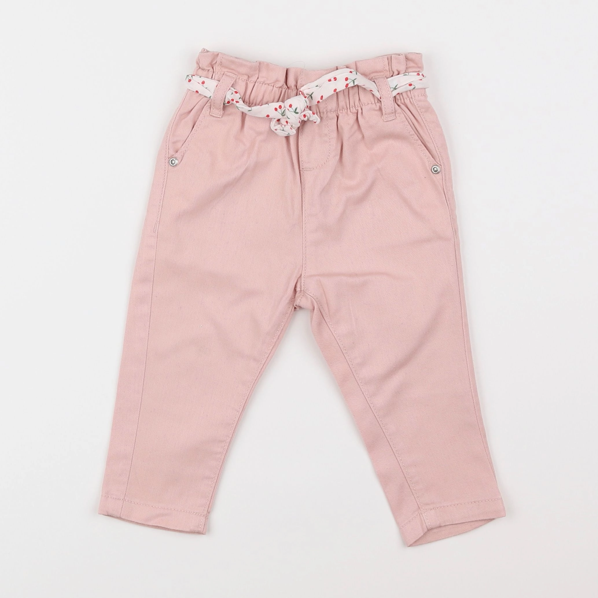 Vertbaudet - pantalon rose - 9 mois