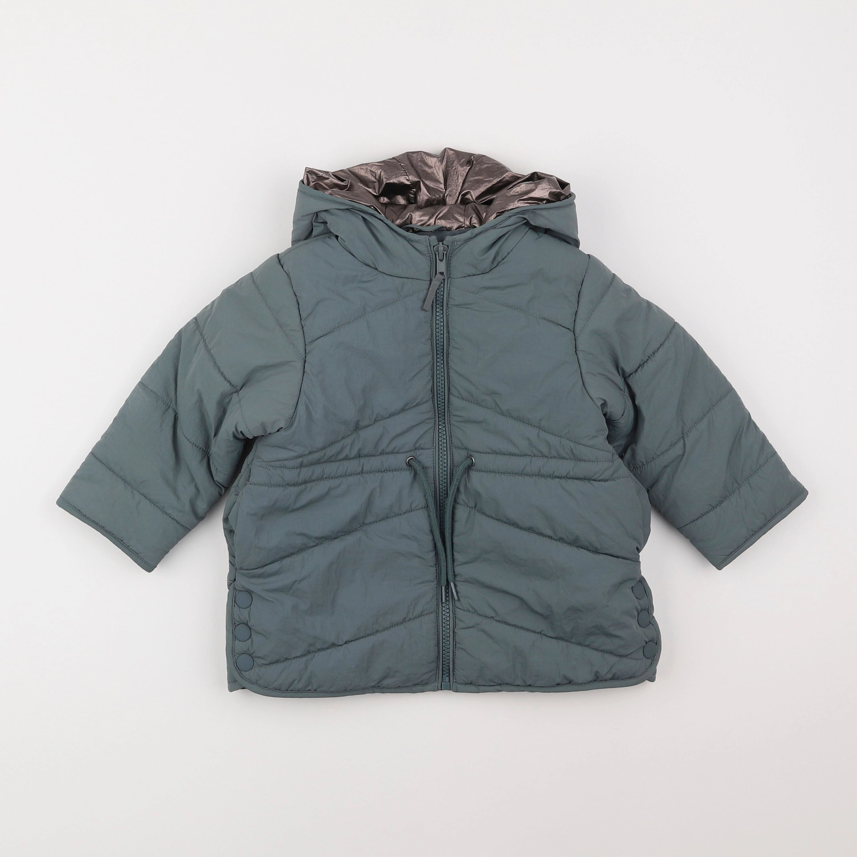 Vertbaudet - parka vert - 2 ans