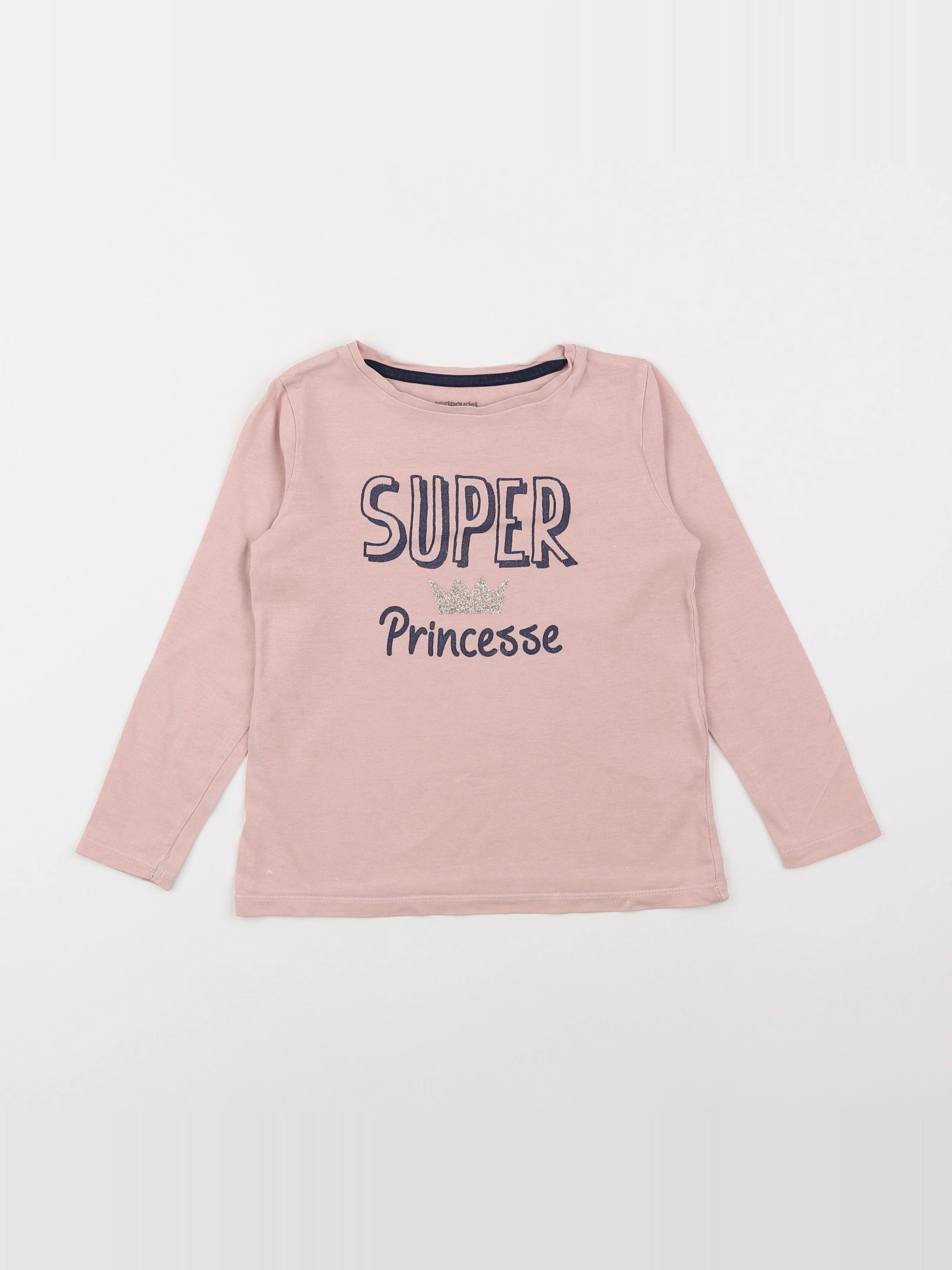 Vertbaudet - tee-shirt rose - 5 ans